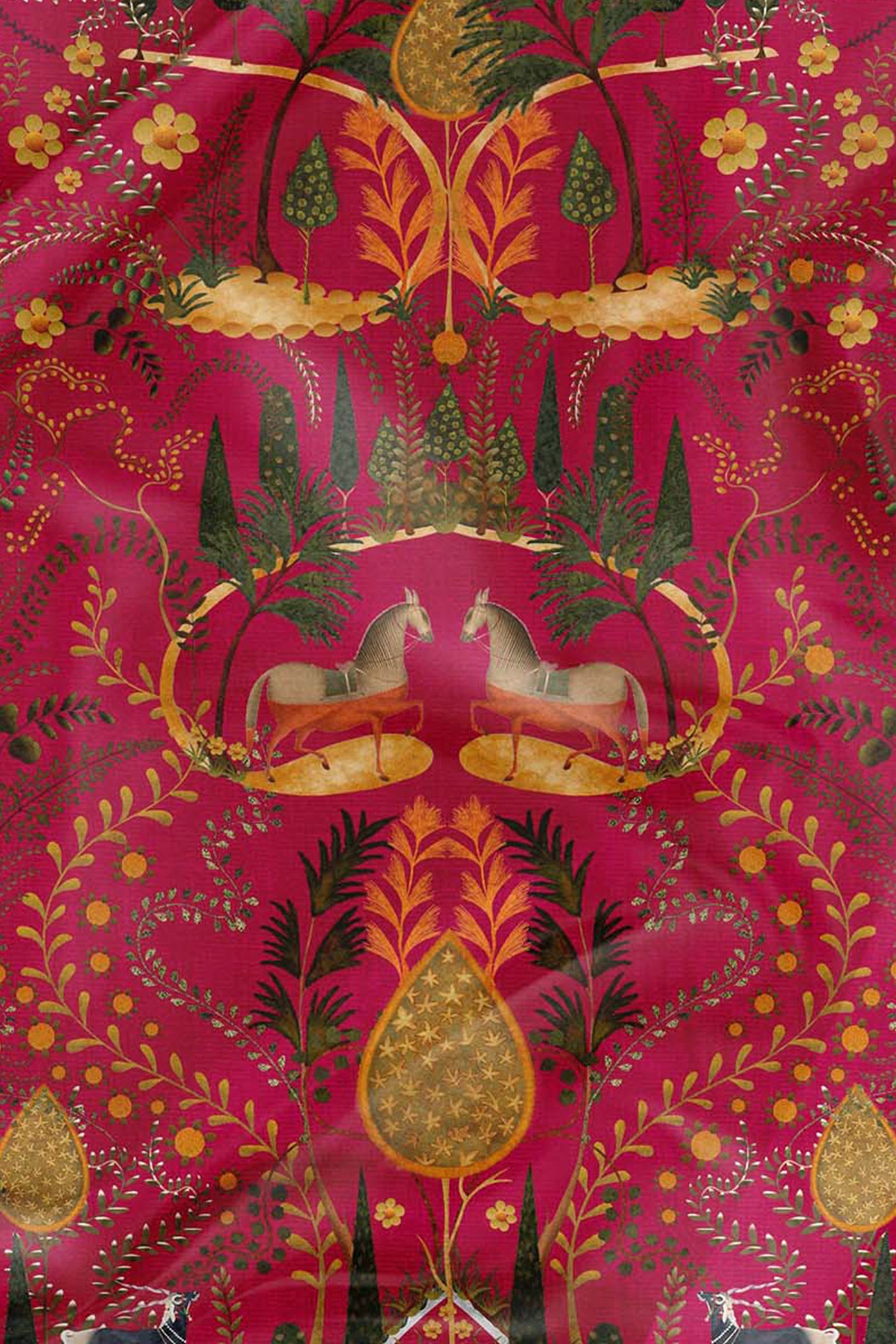 Rose Red Pocket Square