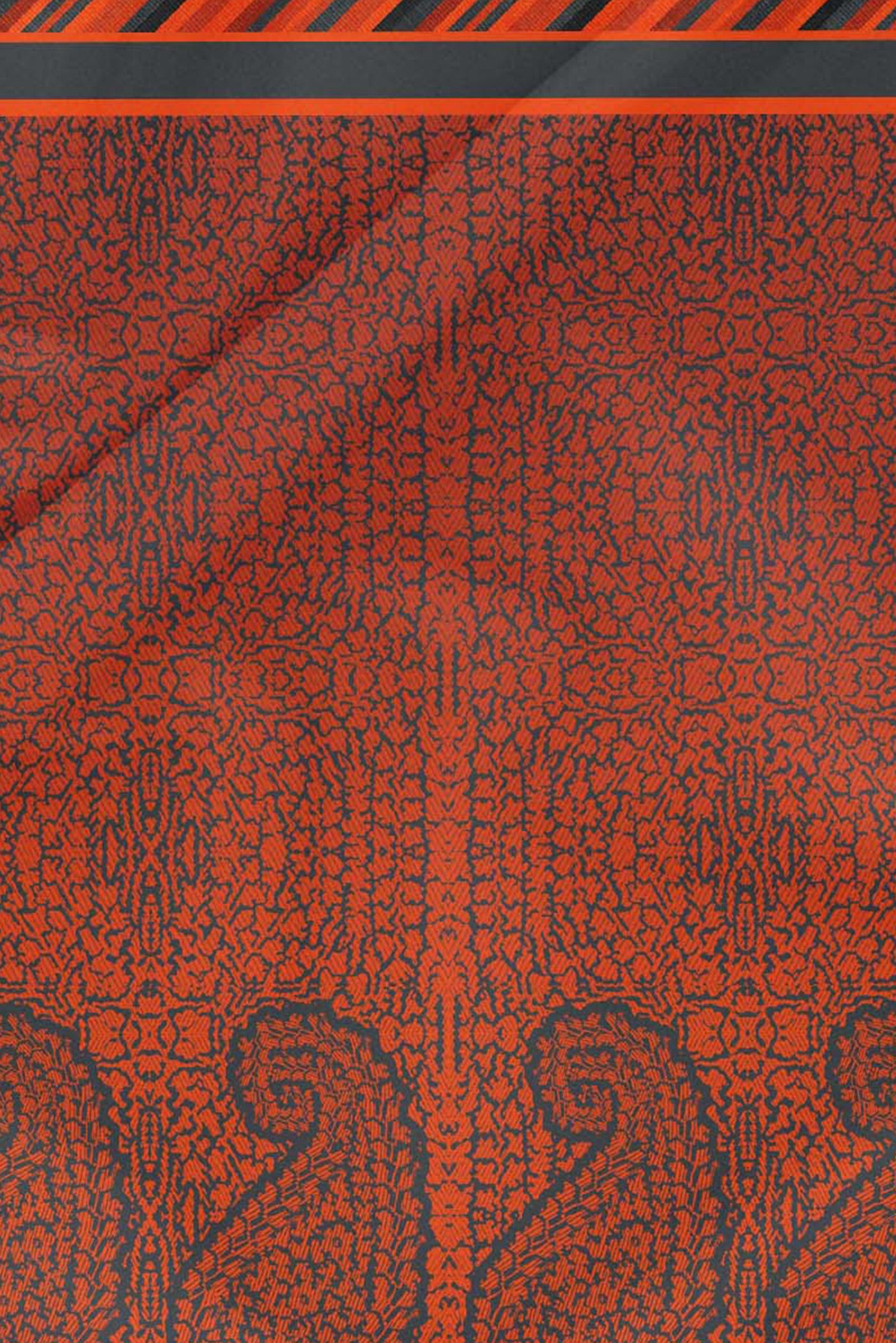 Tangerine Orange Pocket Square