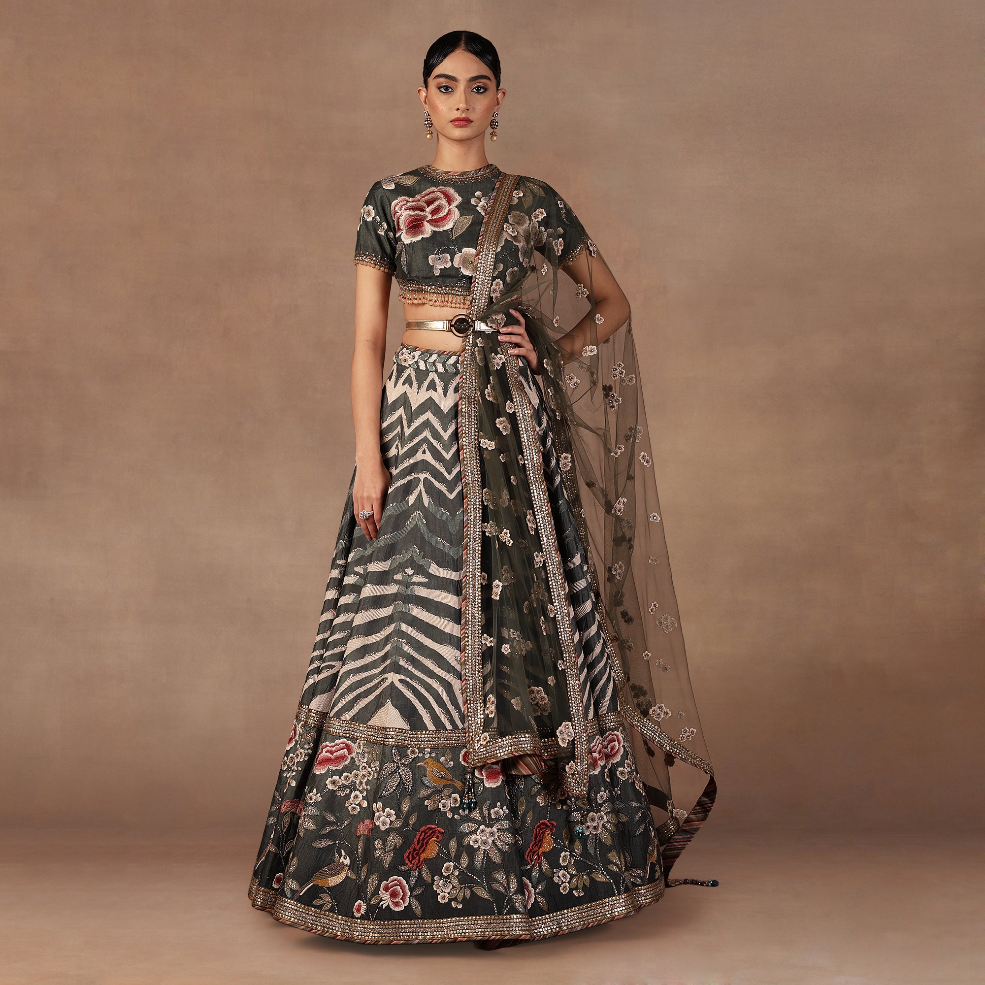 Sage Green Lehenga Set | EAST