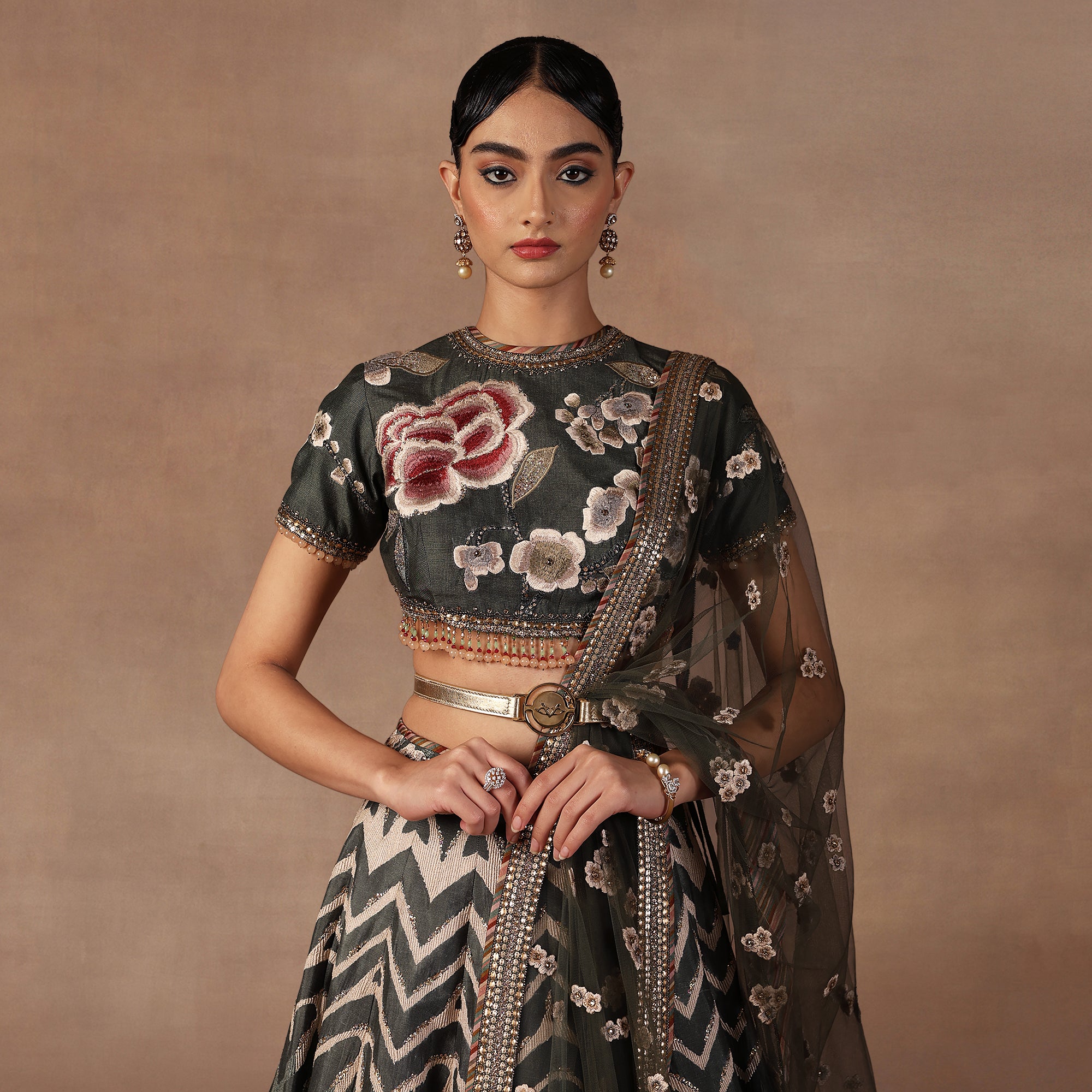 Sage Green Lehenga Set | EAST