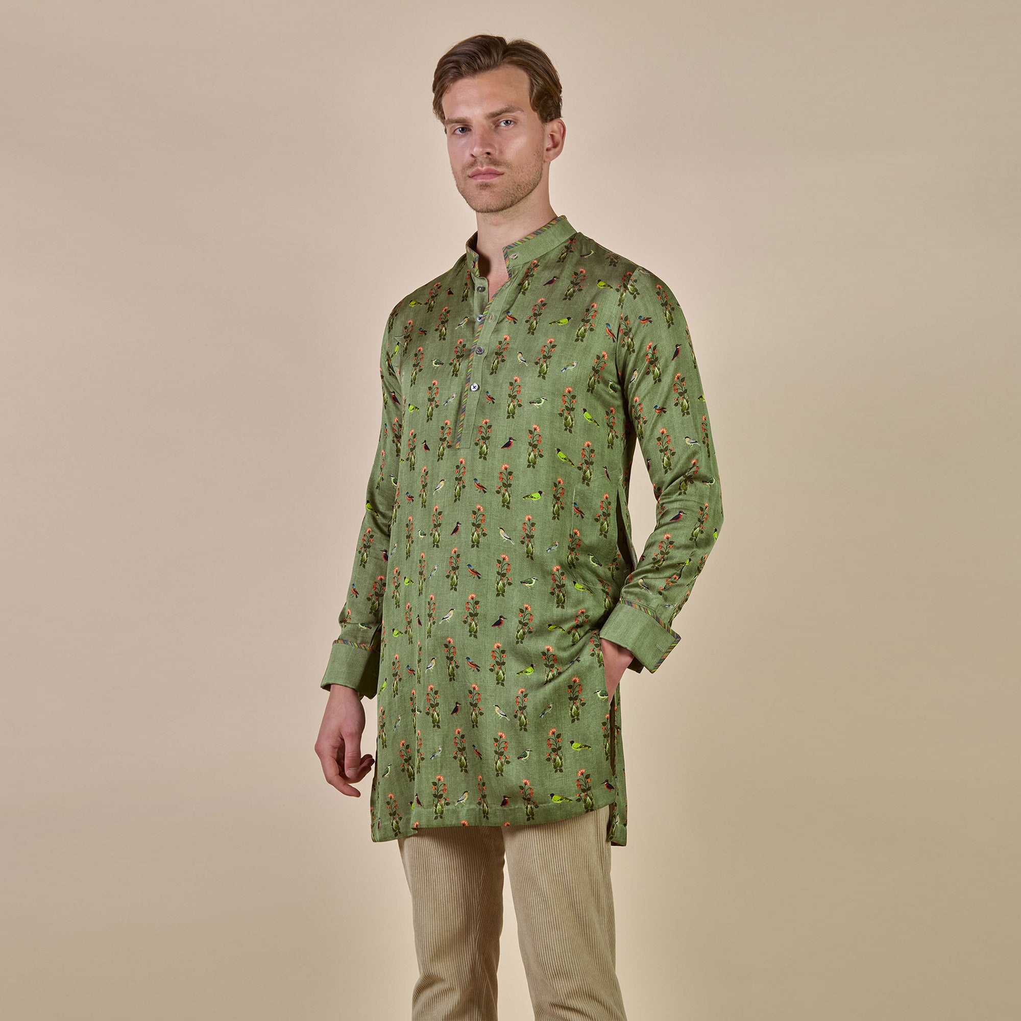 Sap Green Kurta | PANJ