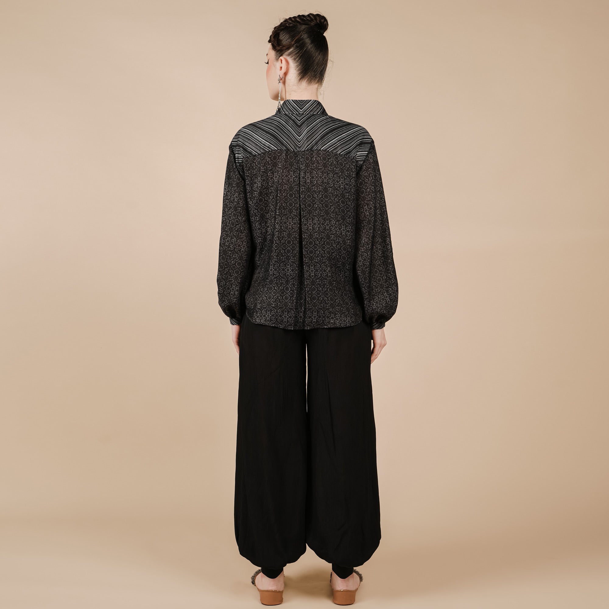 Soft Black Long Top | CHAR