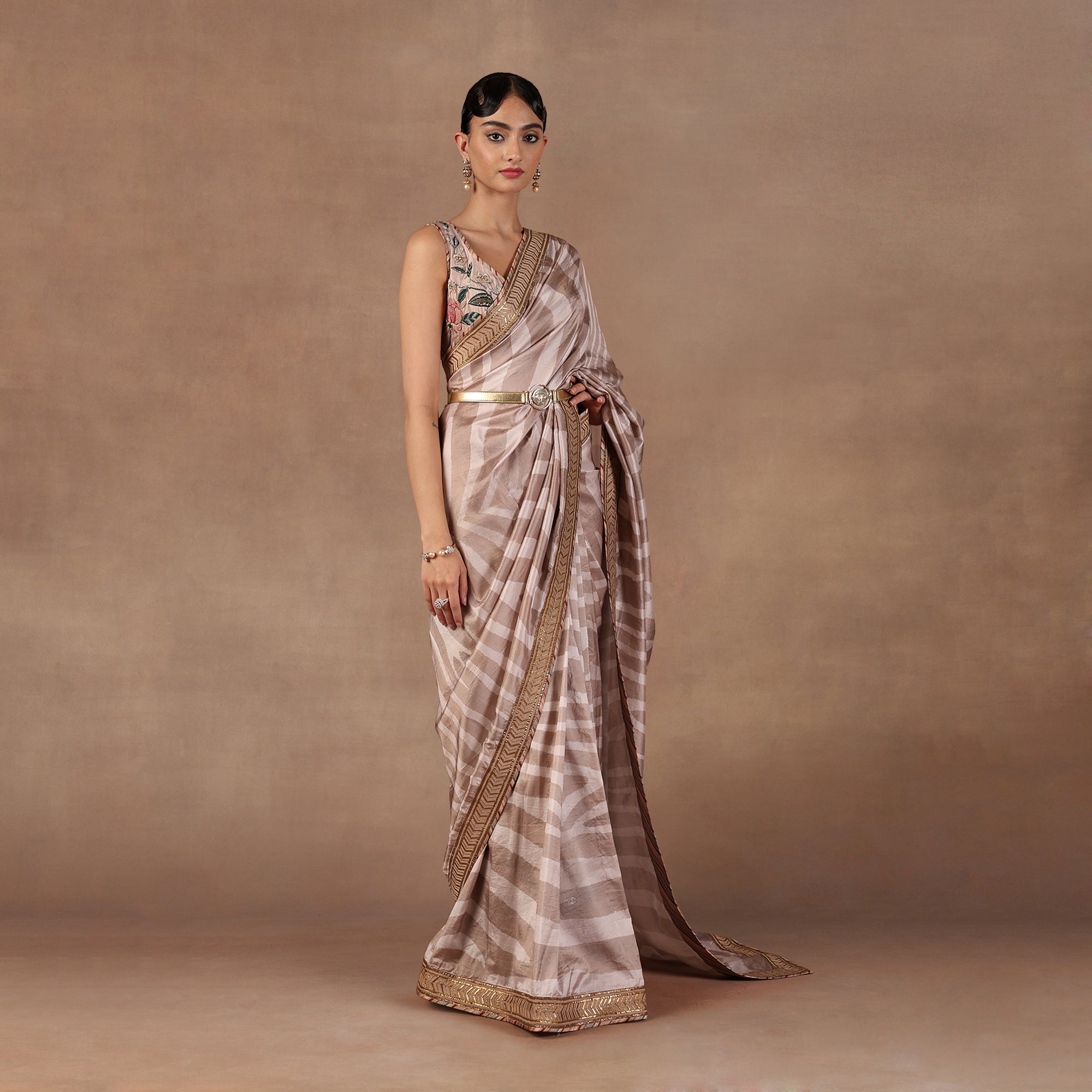 Soft Pink Saree Set | EAST