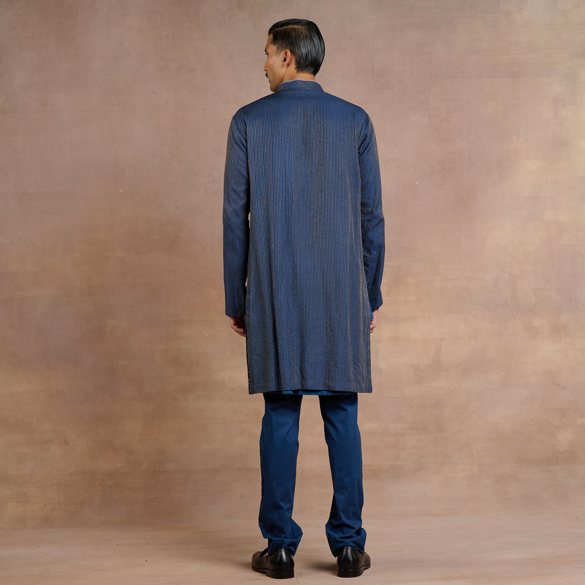 Midnight Blue Sherwani Set | Siddi