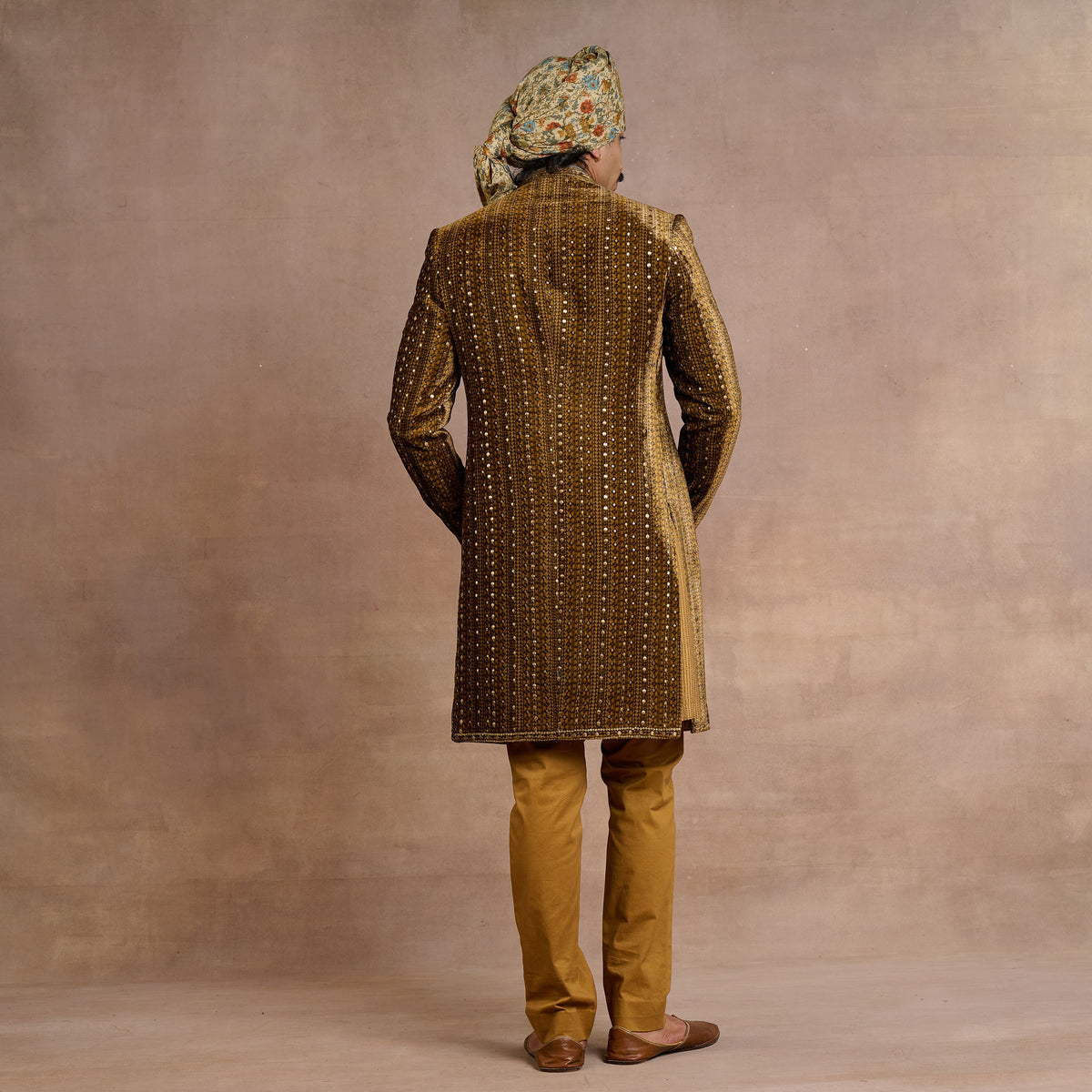Soft Beige Sherwani Set | Siddi