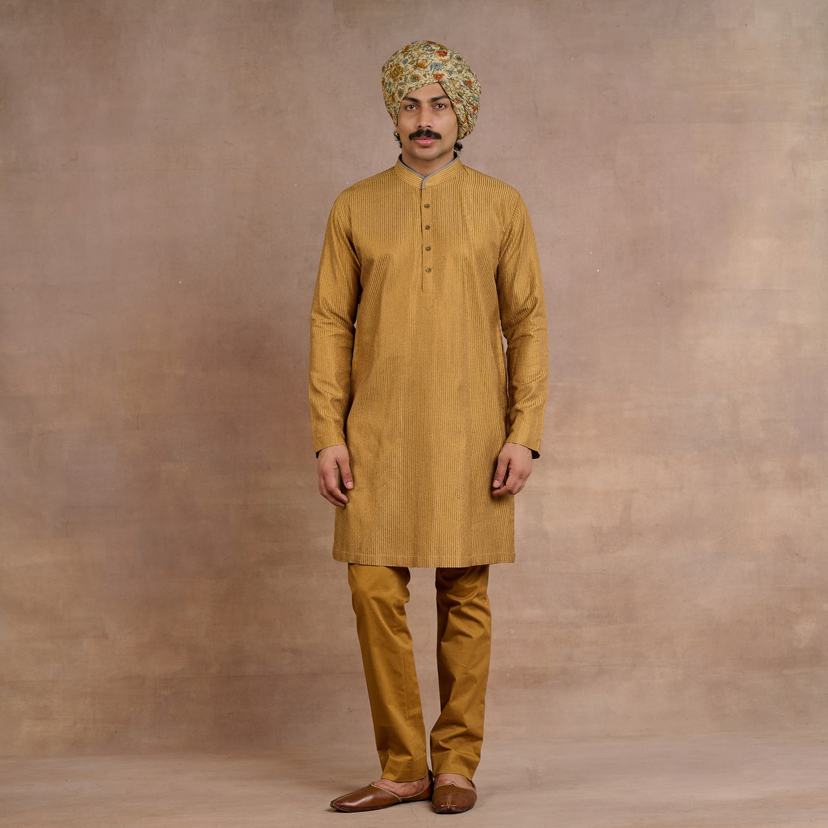 Soft Beige Sherwani Set | Siddi