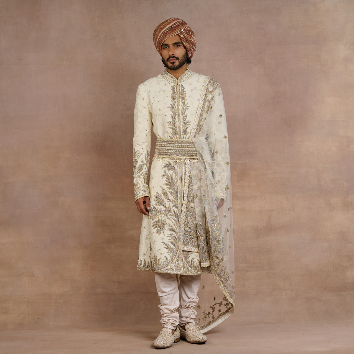 Pearl Ivory Sherwani Set | Siddi