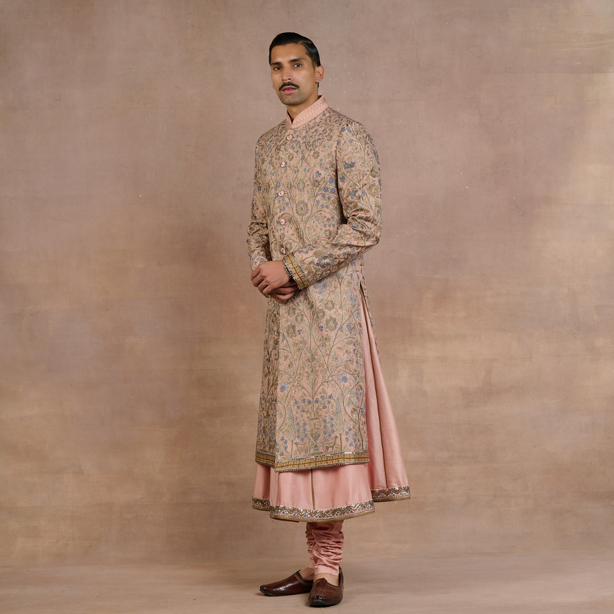 Blush Pink Sherwani Set | Siddi