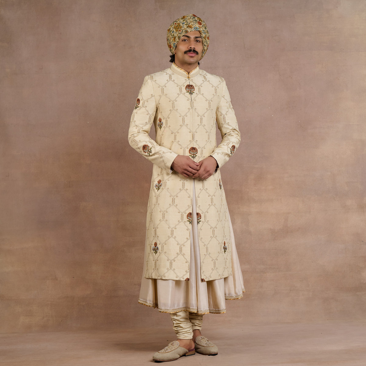 Pearl Ivory Sherwani Set | Siddi