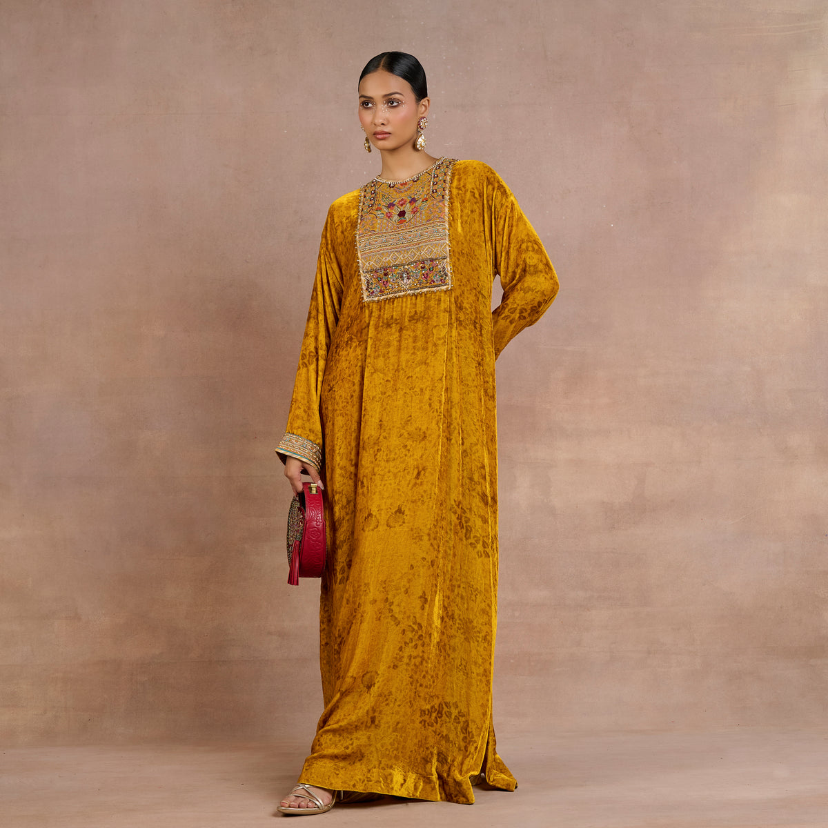 Ochre Yellow Kaftan | Siddi