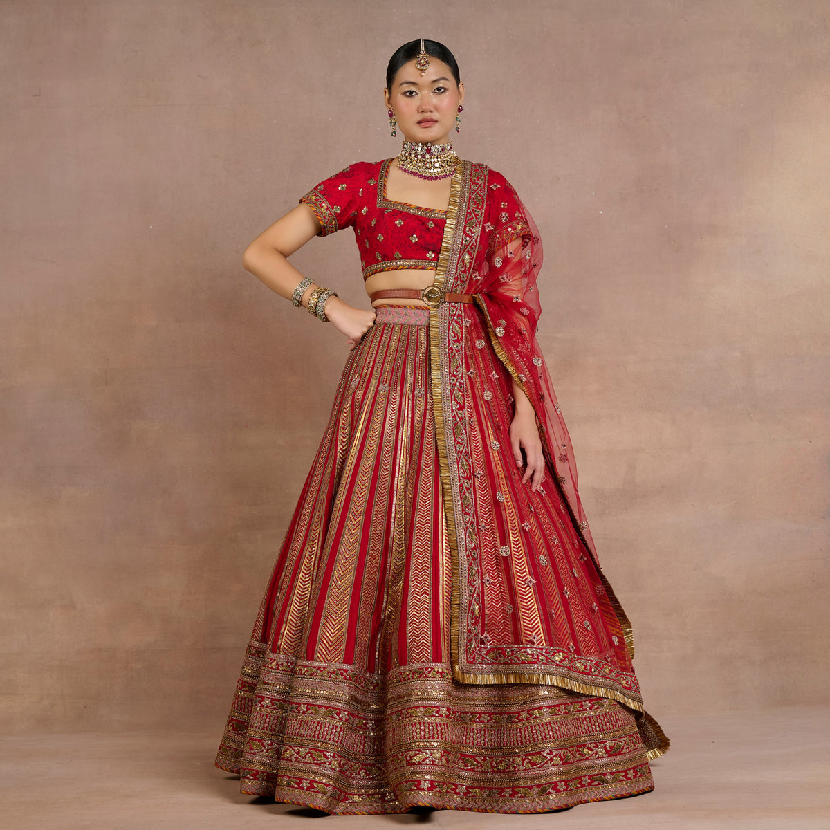 Classic Red Lehenga Set | Siddi