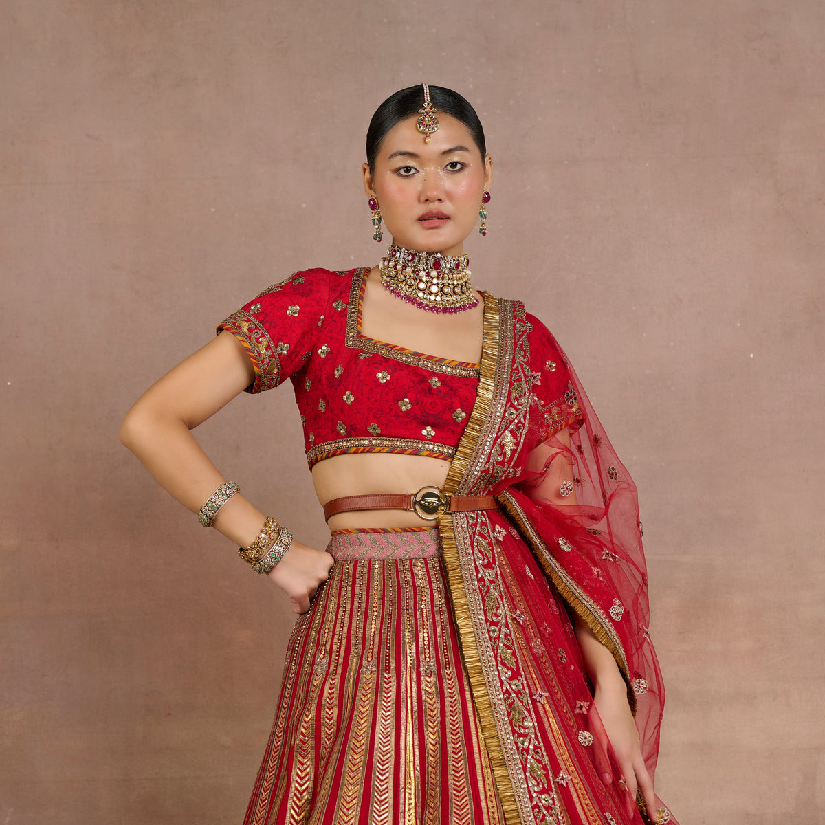 Classic Red Lehenga Set | Siddi
