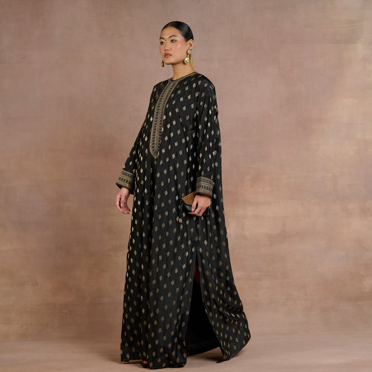 Noir - Gold Kaftan | Siddi