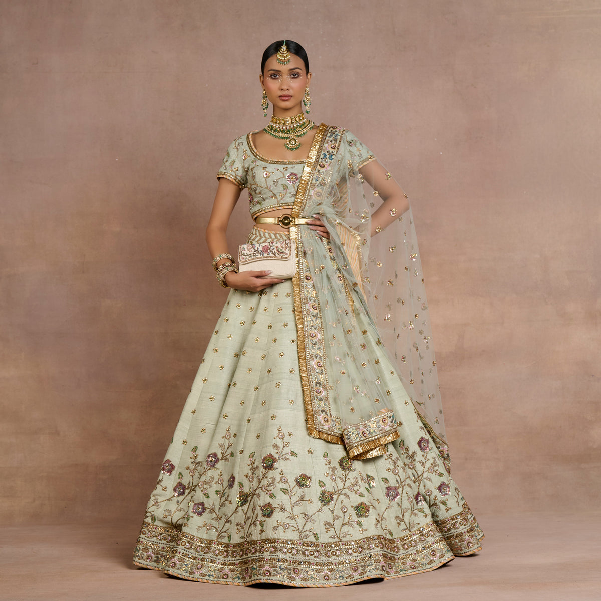 Sage Green Lehenga Set | Siddi