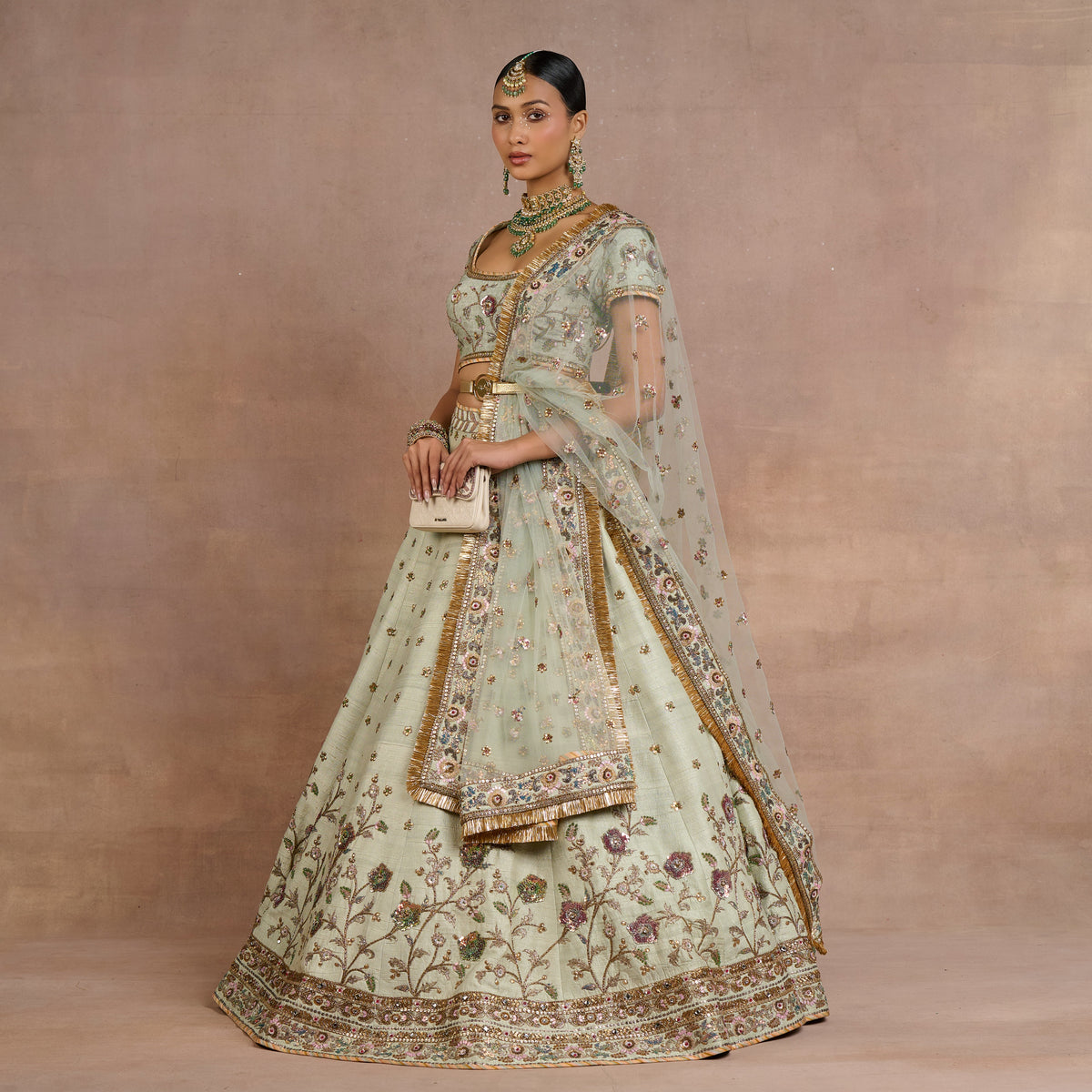 Sage Green Lehenga Set | Siddi