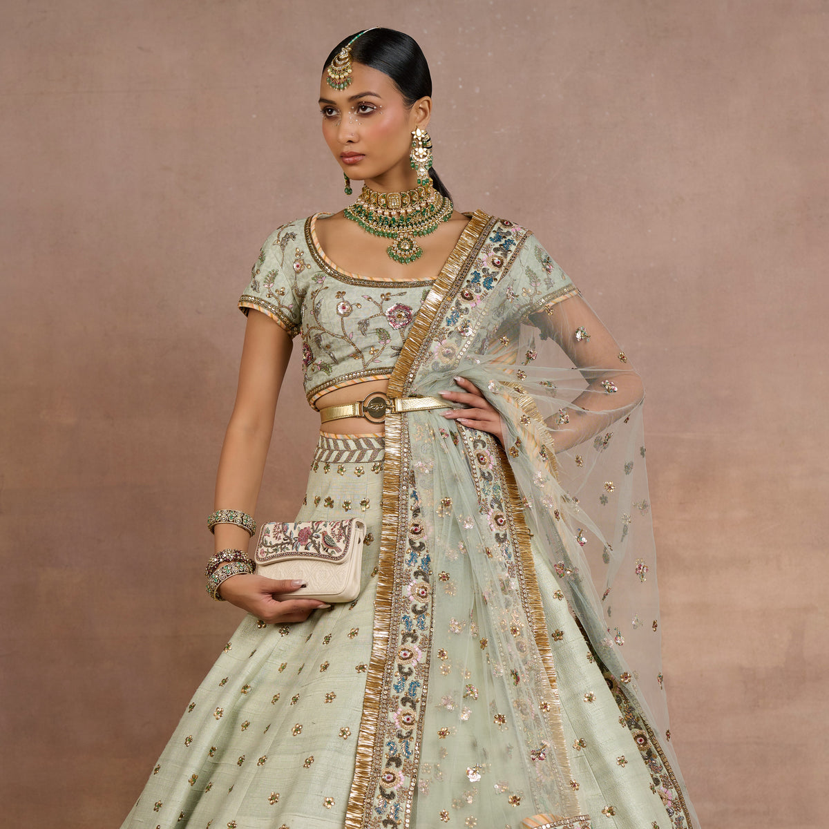 Sage Green Lehenga Set | Siddi