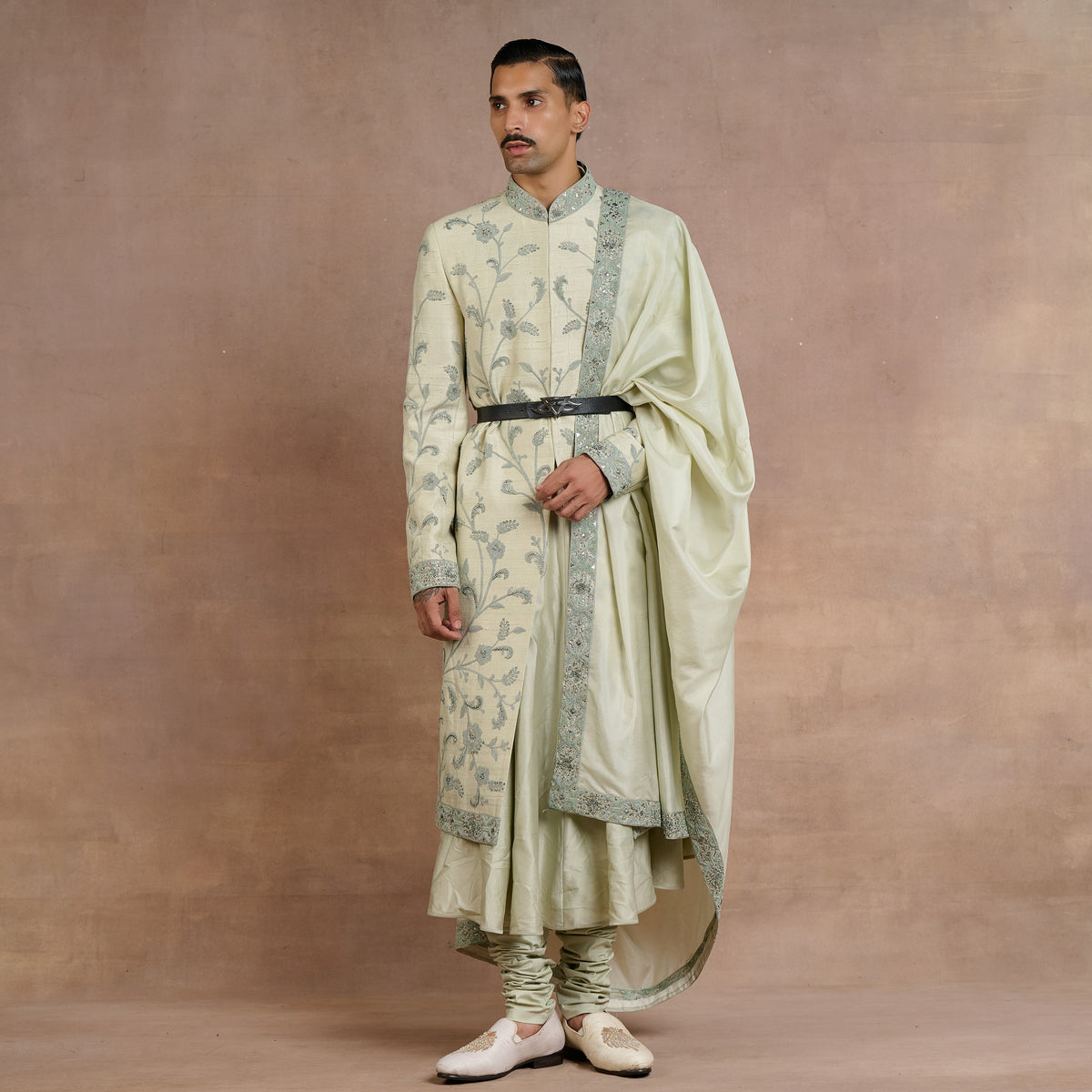 Sage Green Stole | Siddi