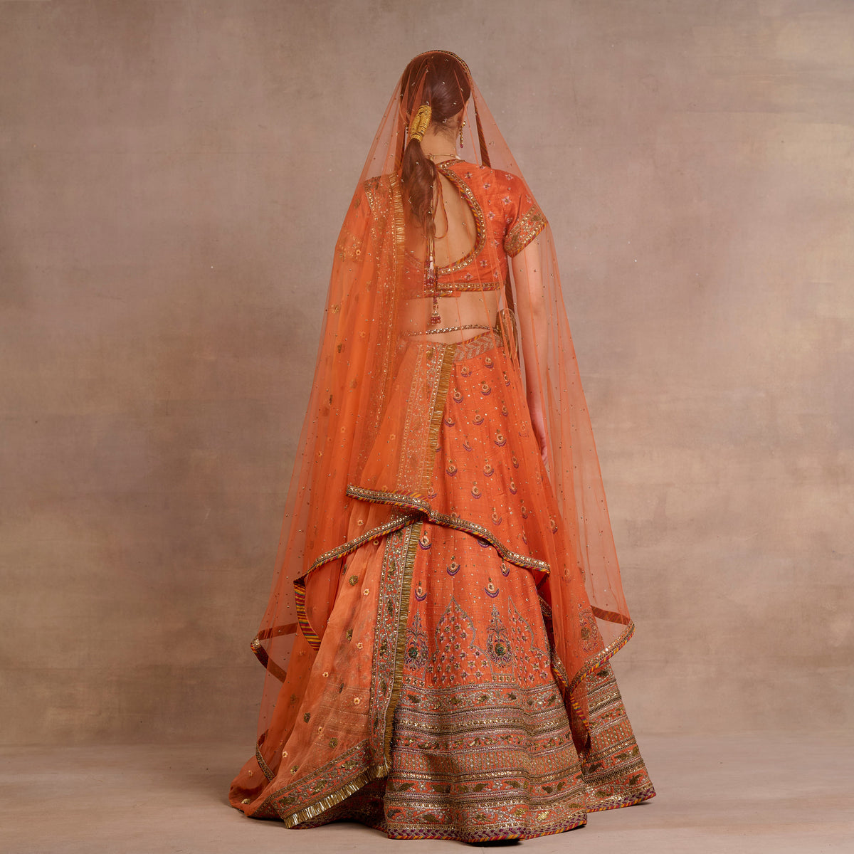 Rust Orange Lehenga Set | Siddi
