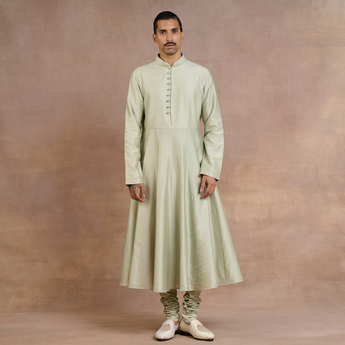 Sage Green Sherwani Set | Siddi