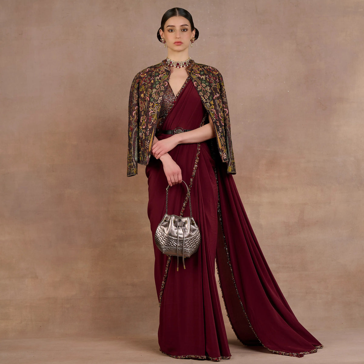 Burgundy Alika Jacket | Siddi
