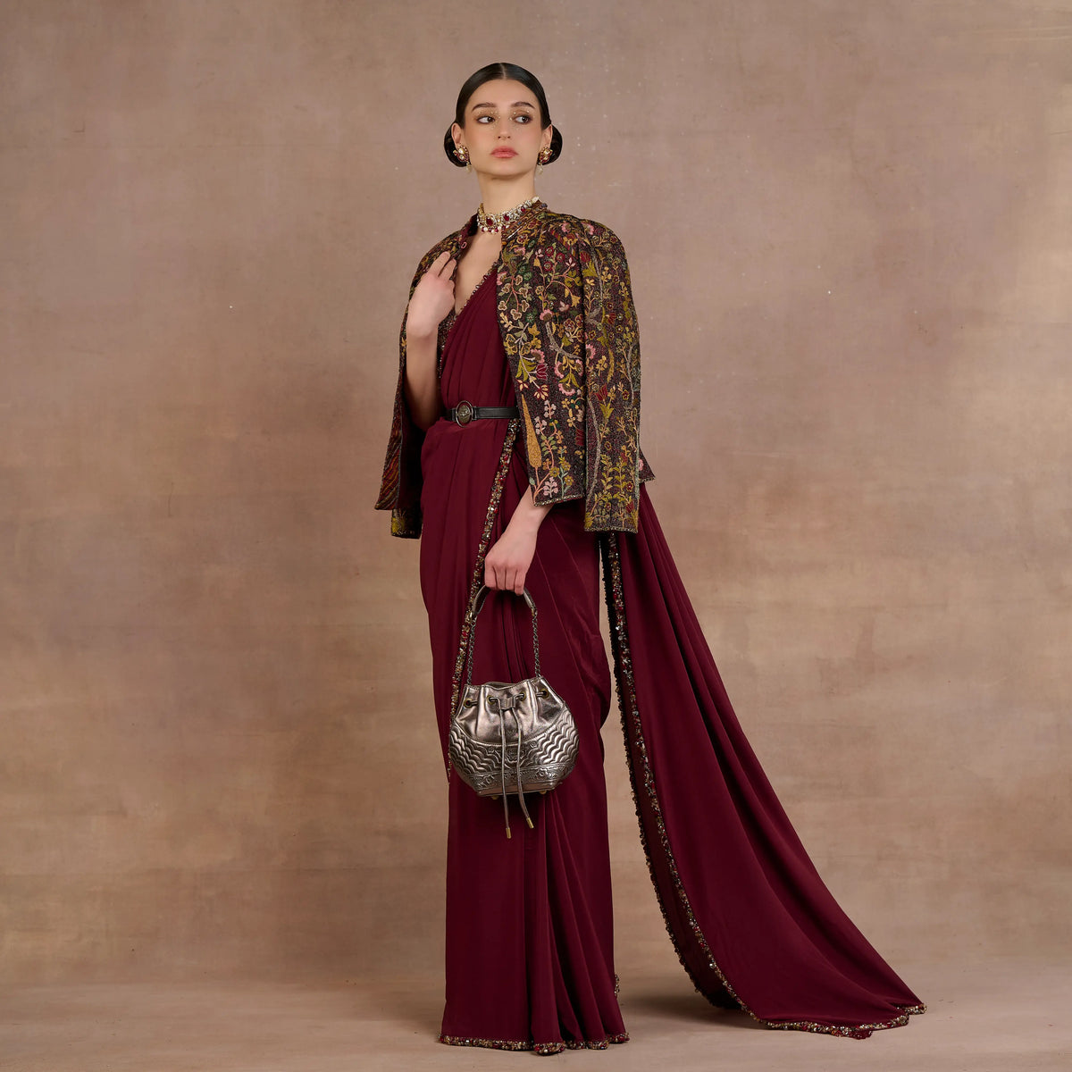 Burgundy Alika Jacket | Siddi