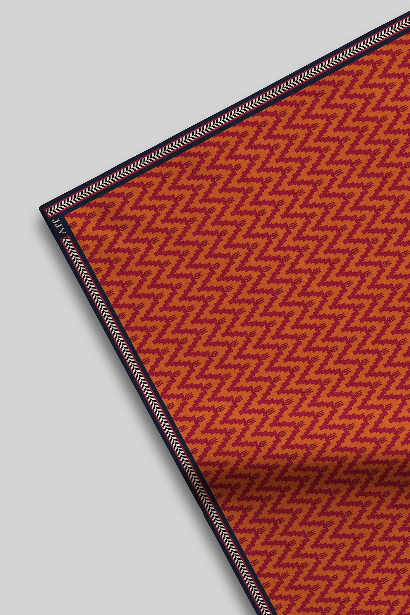 Tangerine - Pink Printed Pocket Square