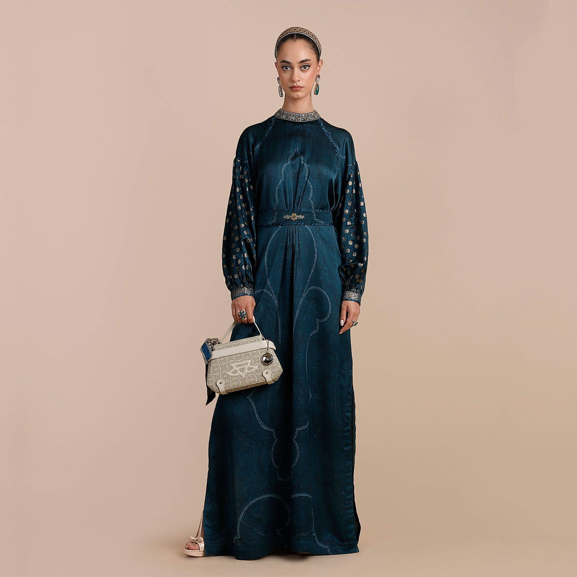 Teal Blue Kaftan | SATT