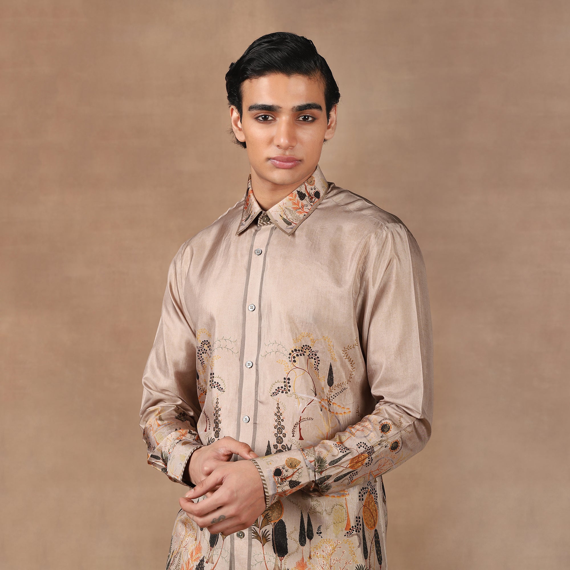 Warm Taupe Shirt | MURAQQA