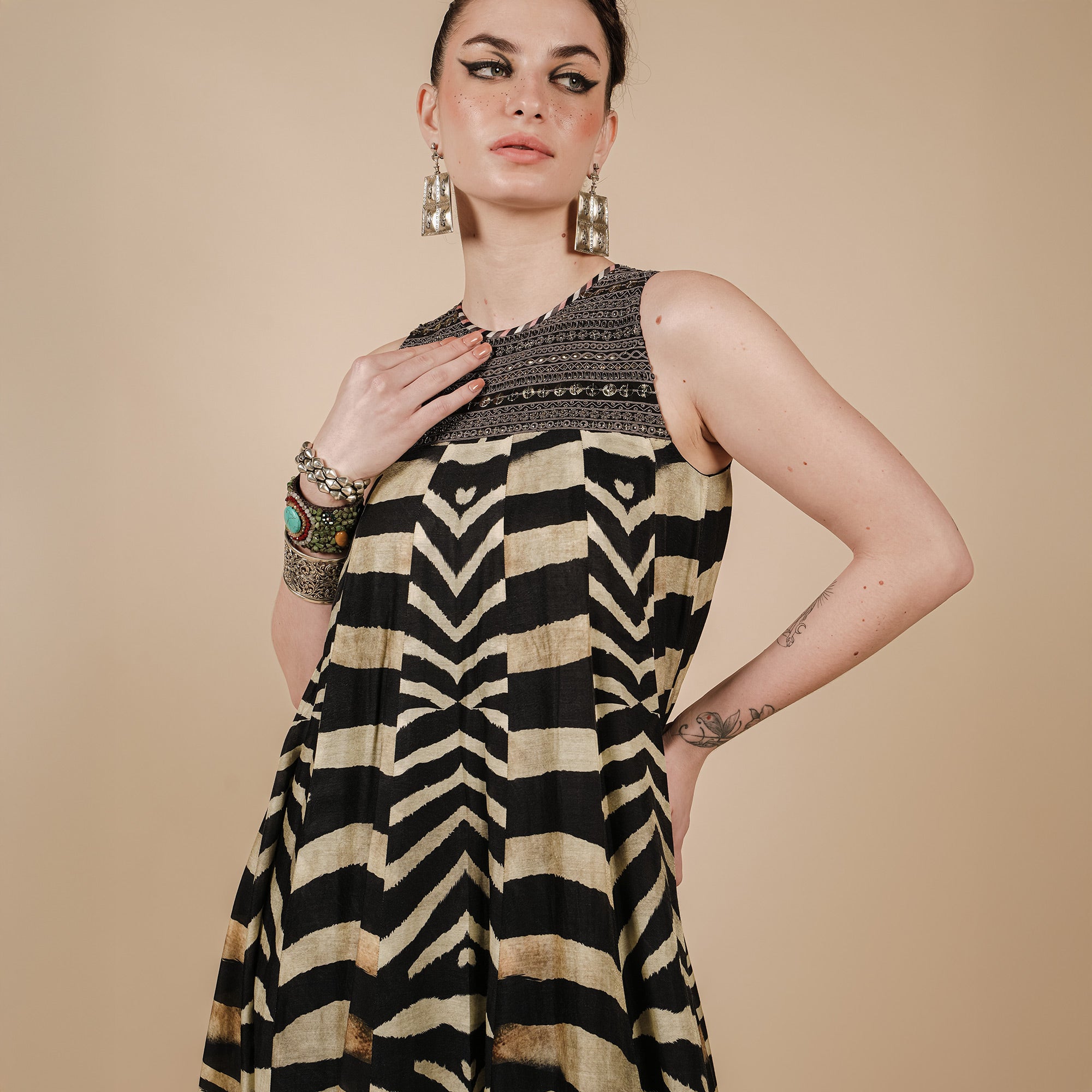 Zebra Print Maxi Dress | CHAR