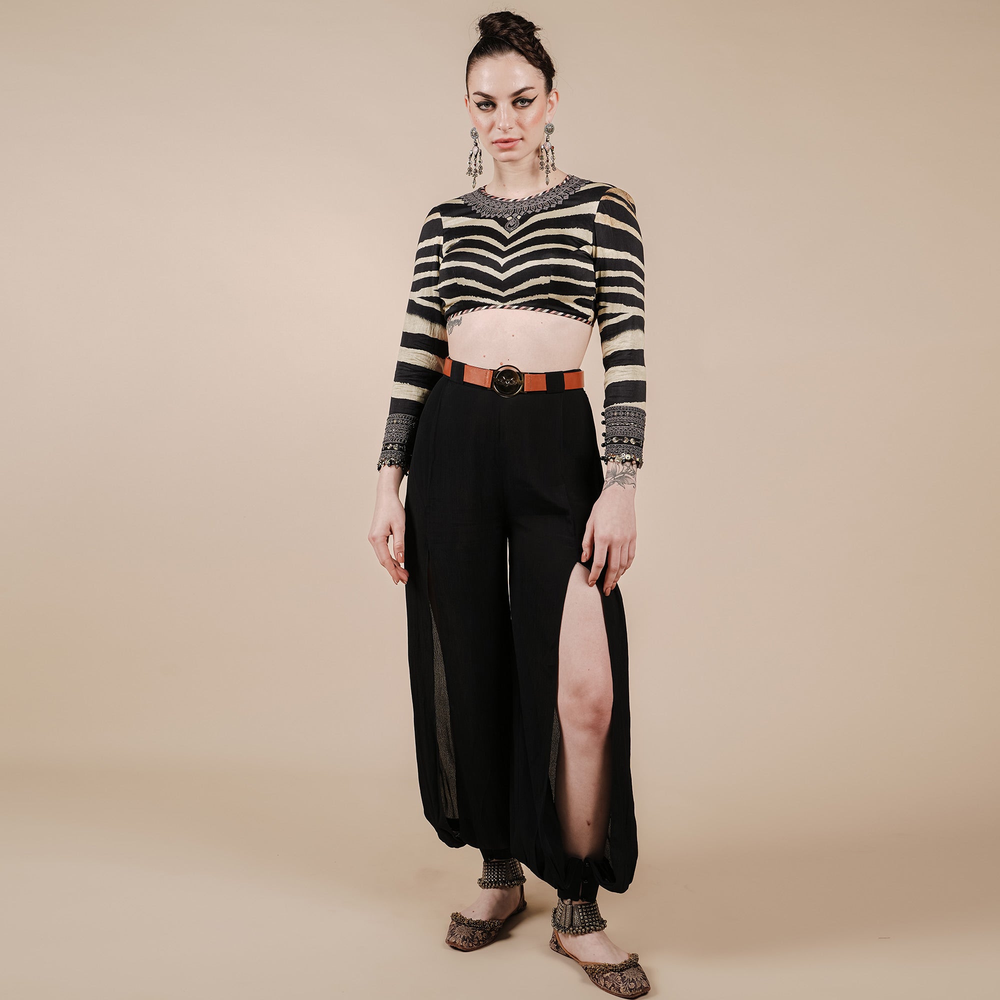 Zebra Print Short Top | CHAR