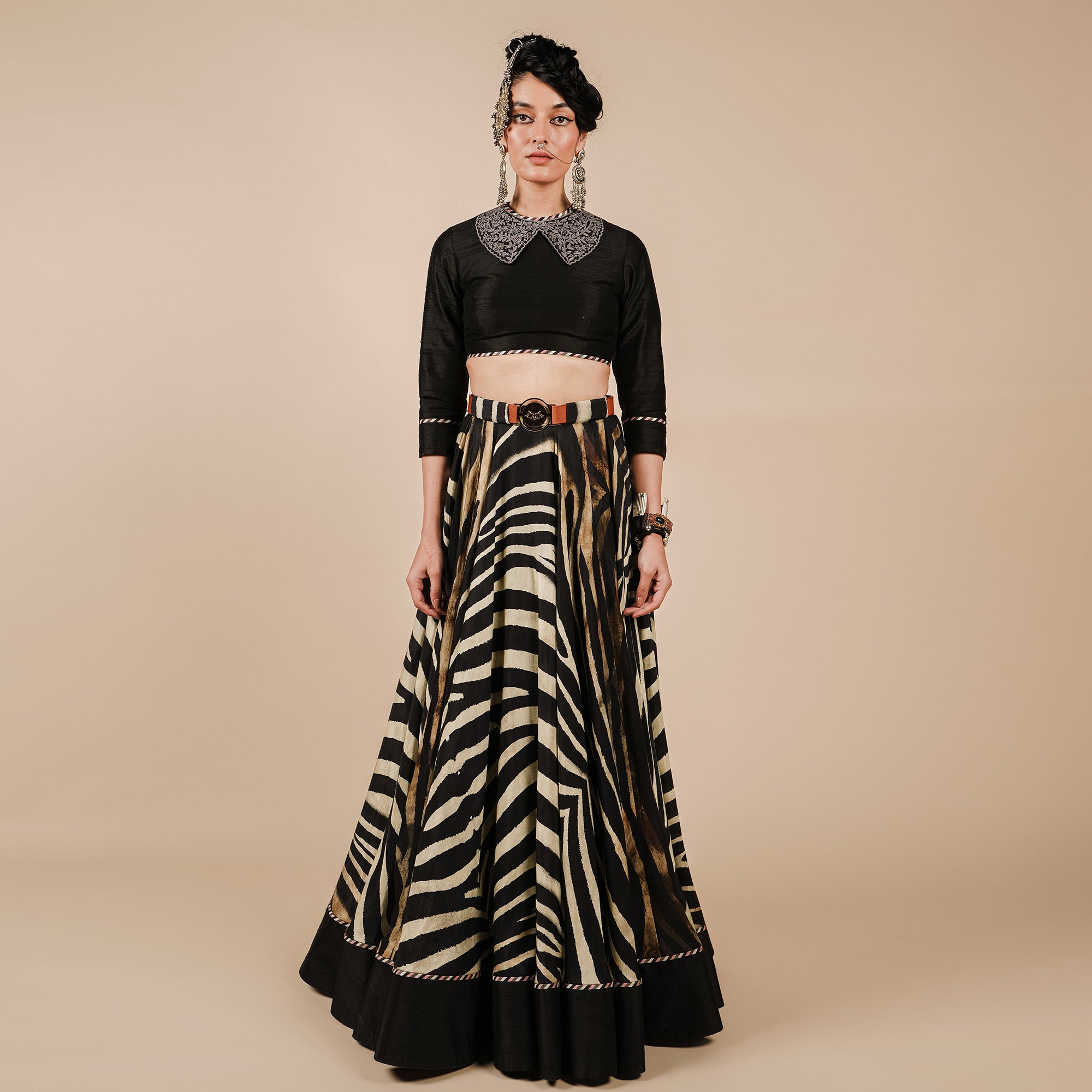 Zebra Print Skirt Set | CHAR