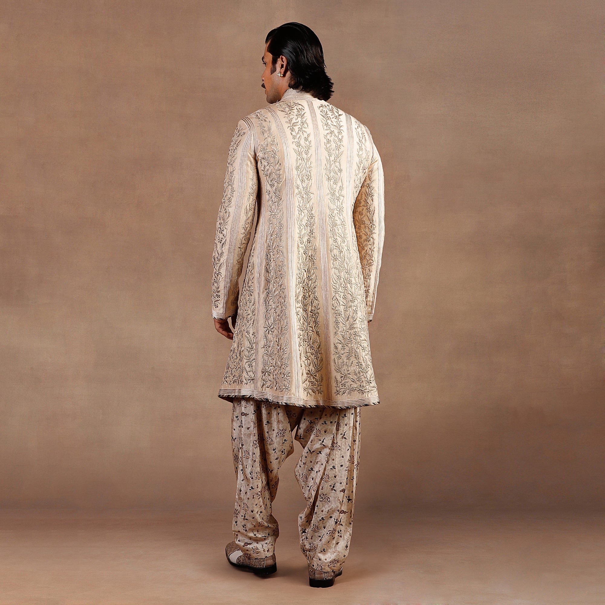 Almond Ivory Sherwani Set | EAST
