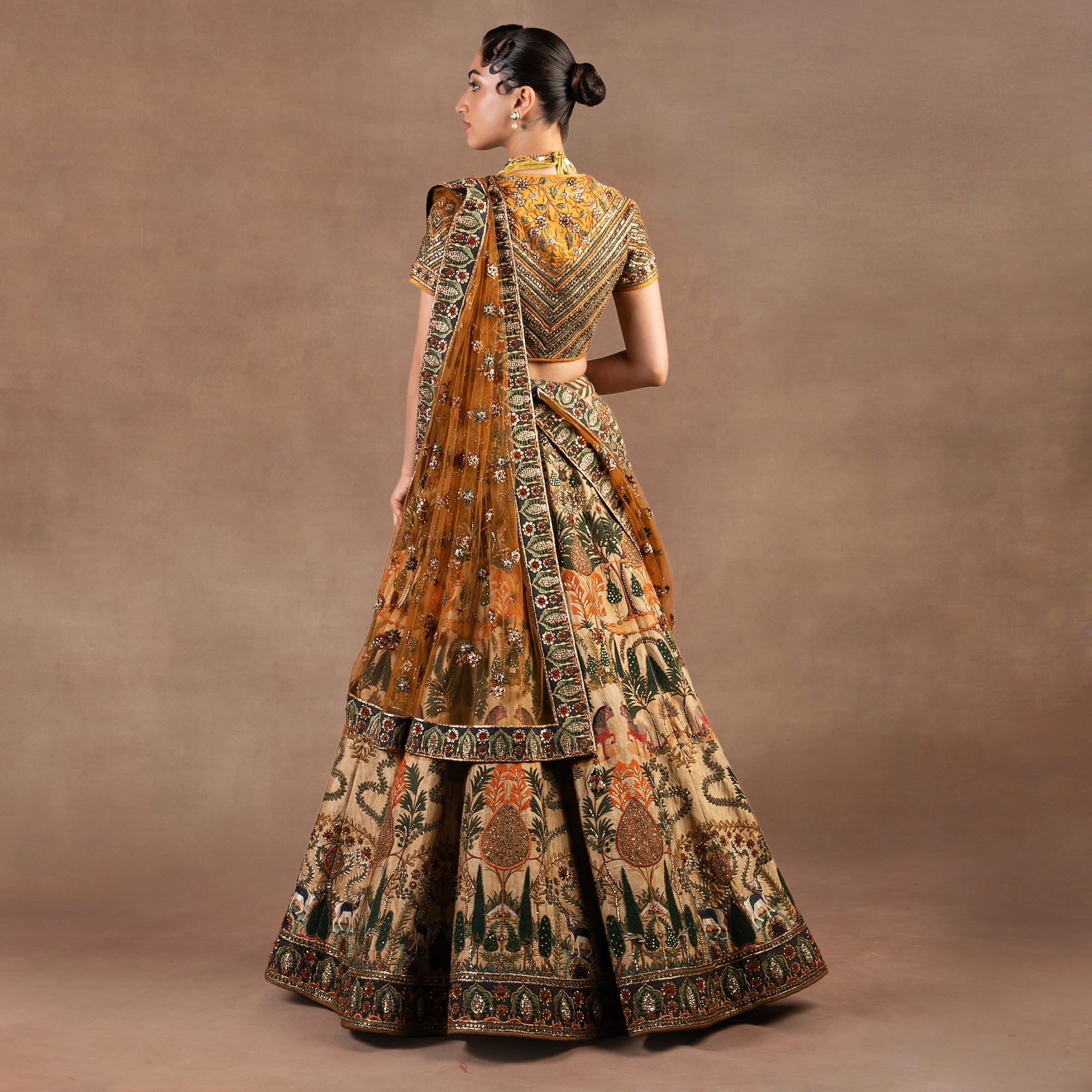 Amber Orange Lehenga Set | EAST
