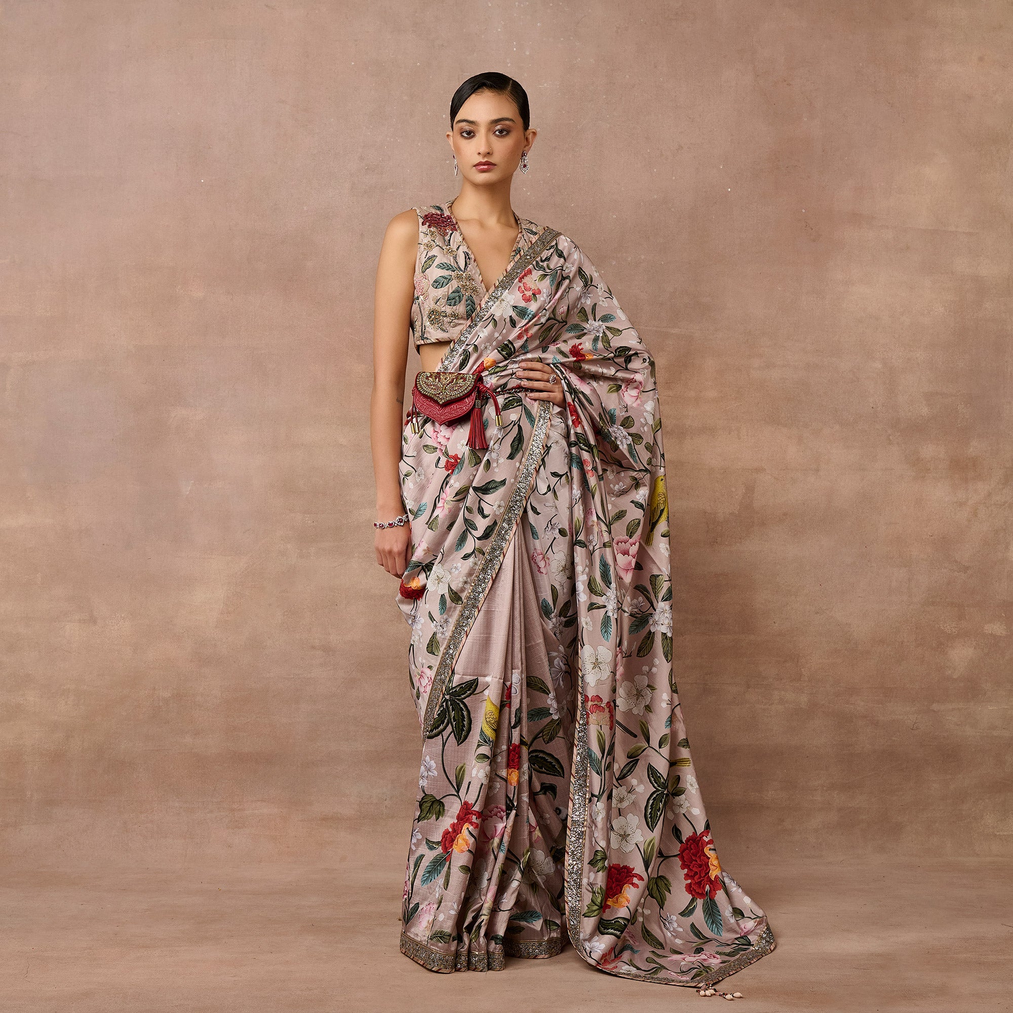 Blush Pink Saree Set | EAST