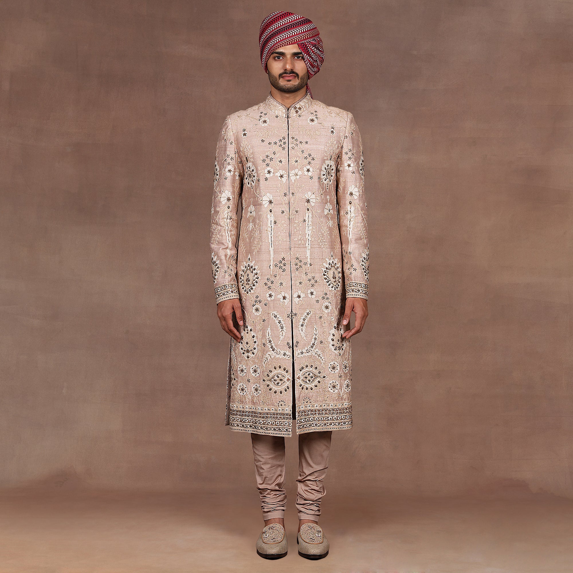Blush Taupe Sherwani Set | EAST