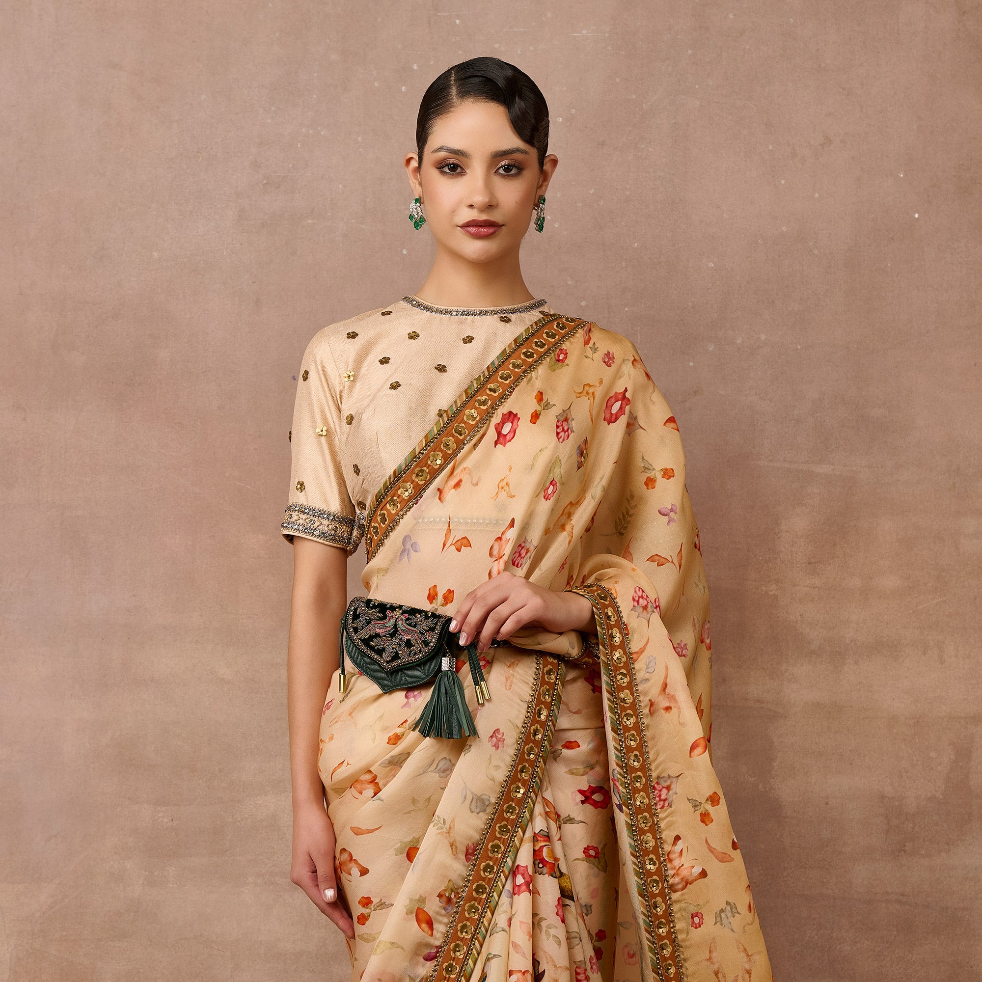 Butter Yellow Ombre Saree Set | EAST