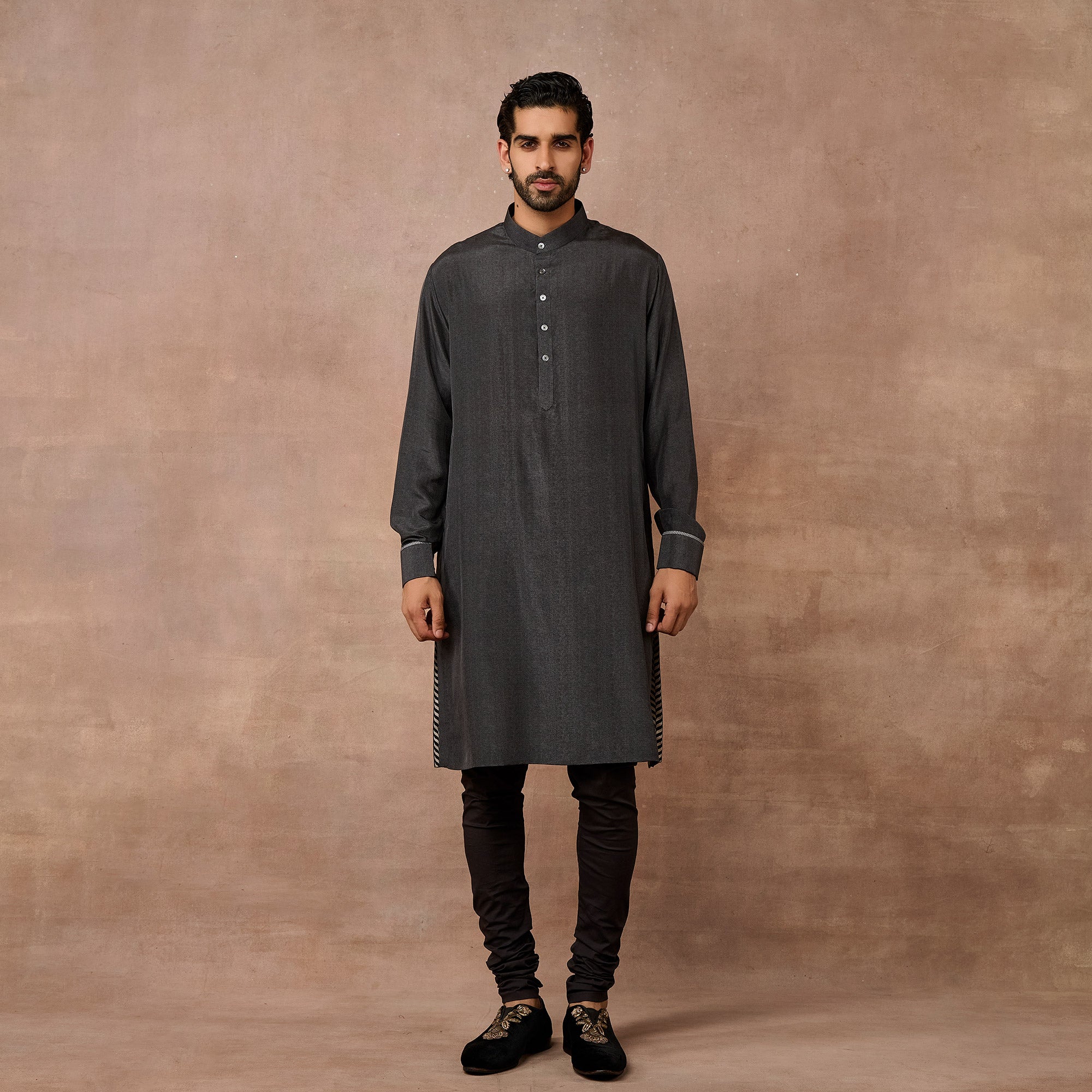Caviar Black Kurta Set | EAST