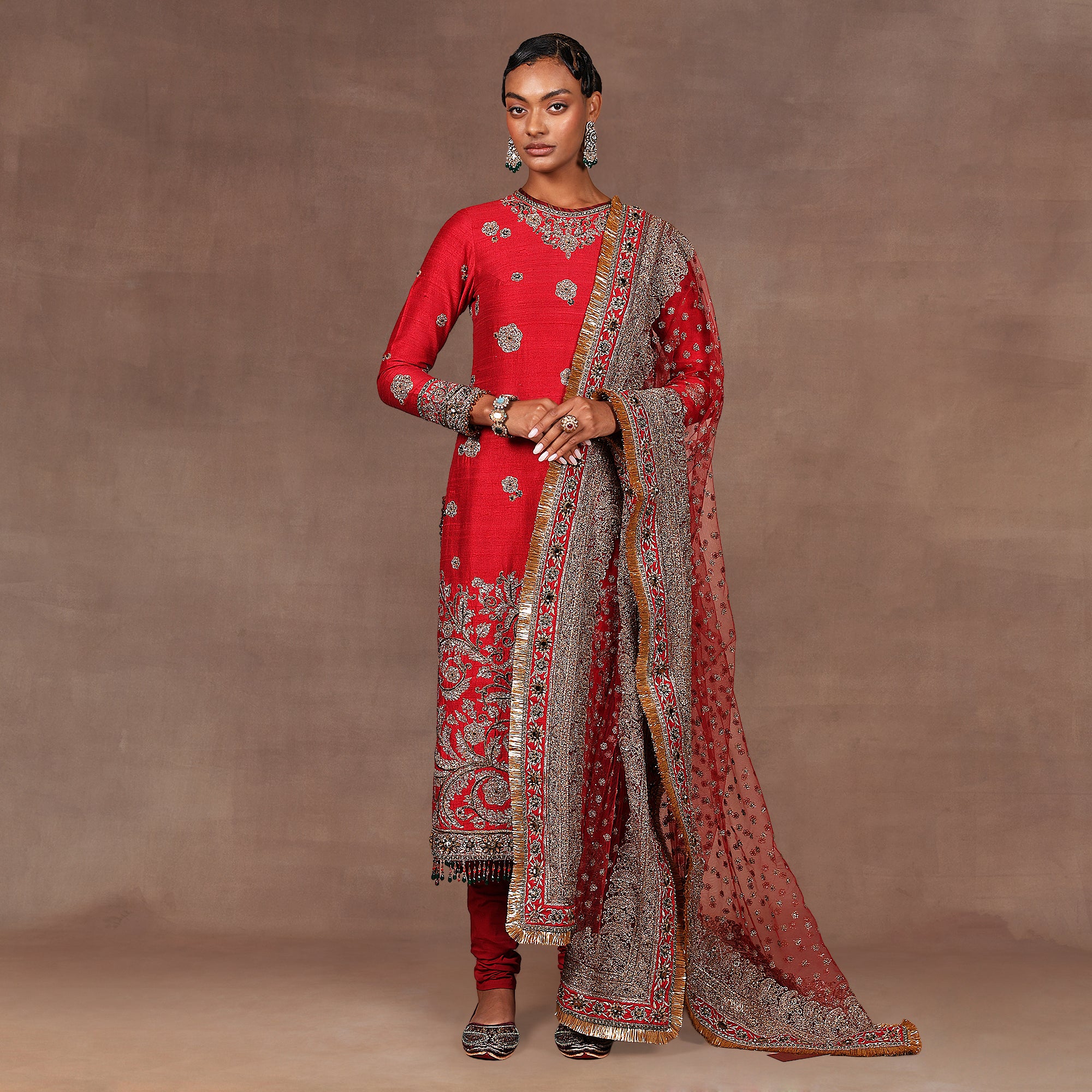 Cherry Red Tunic Set | EAST