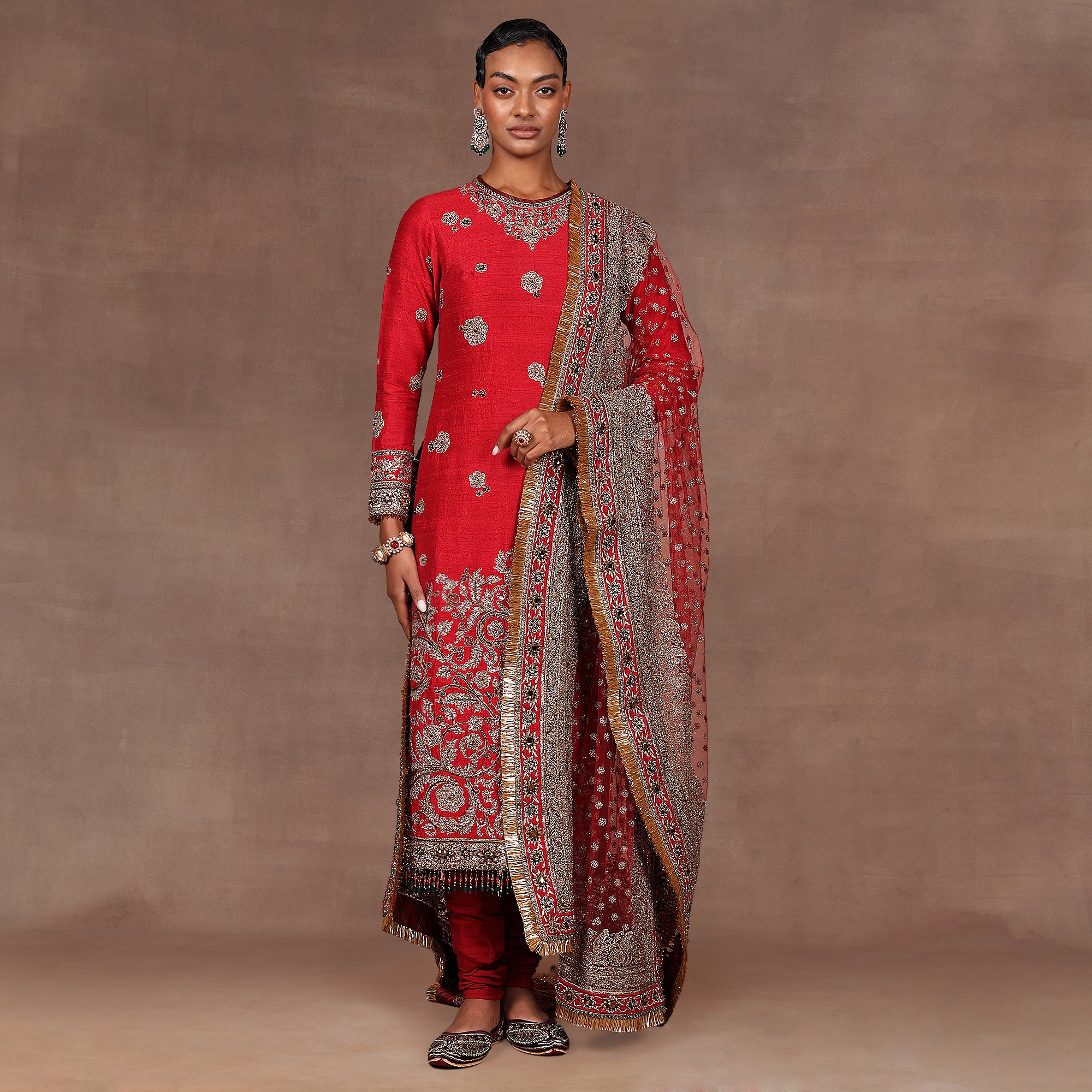 Cherry Red Tunic Set | EAST