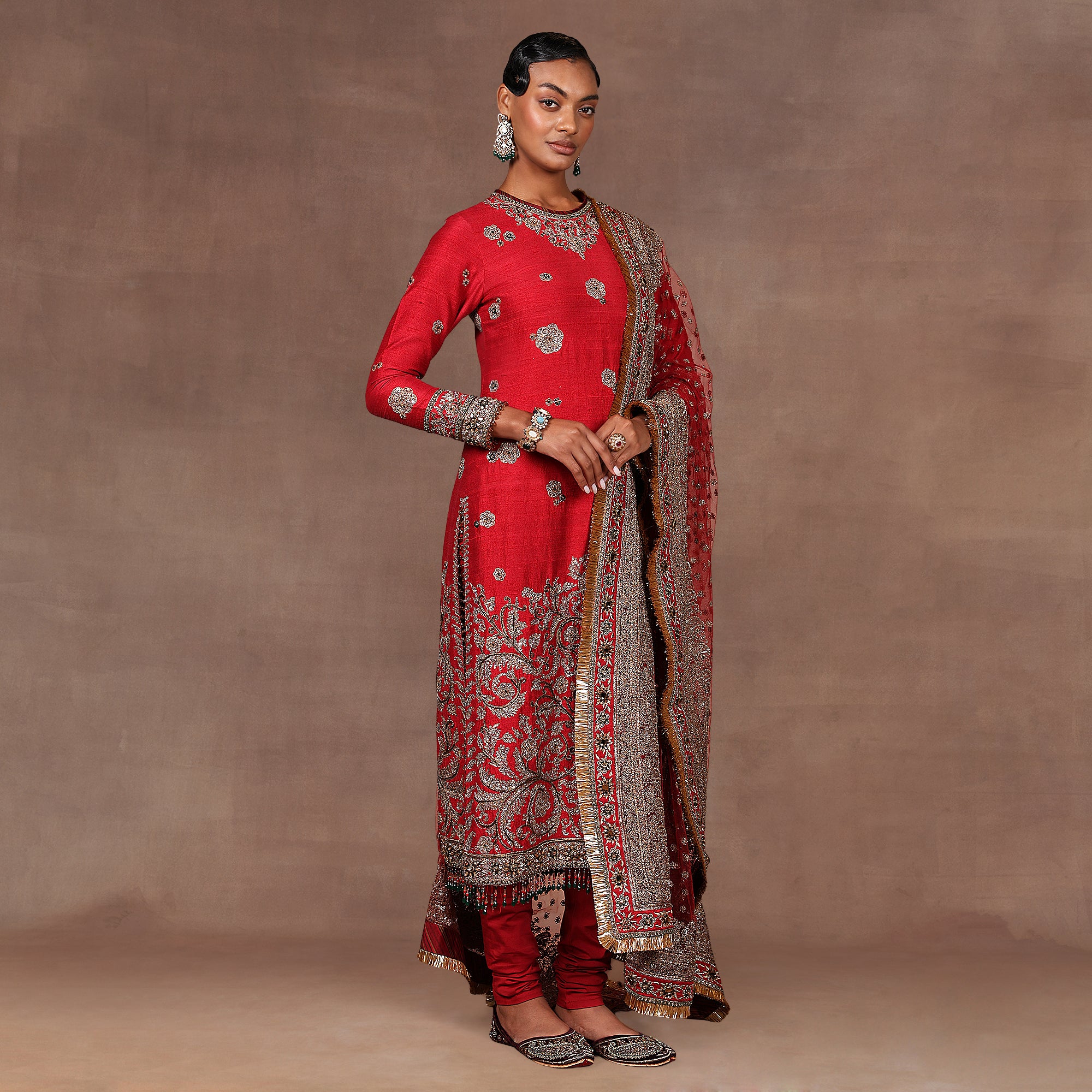 Cherry Red Tunic Set | EAST