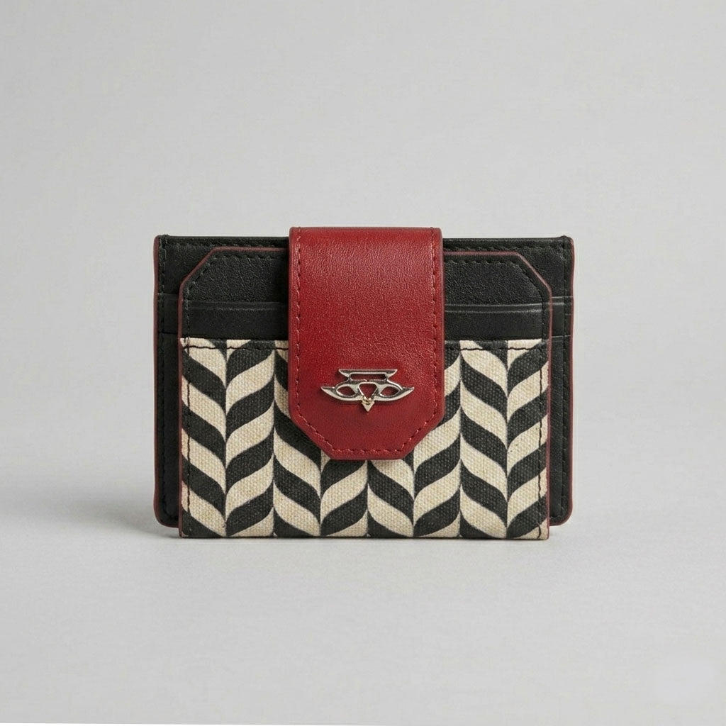 Chevron Flap Card Holder
