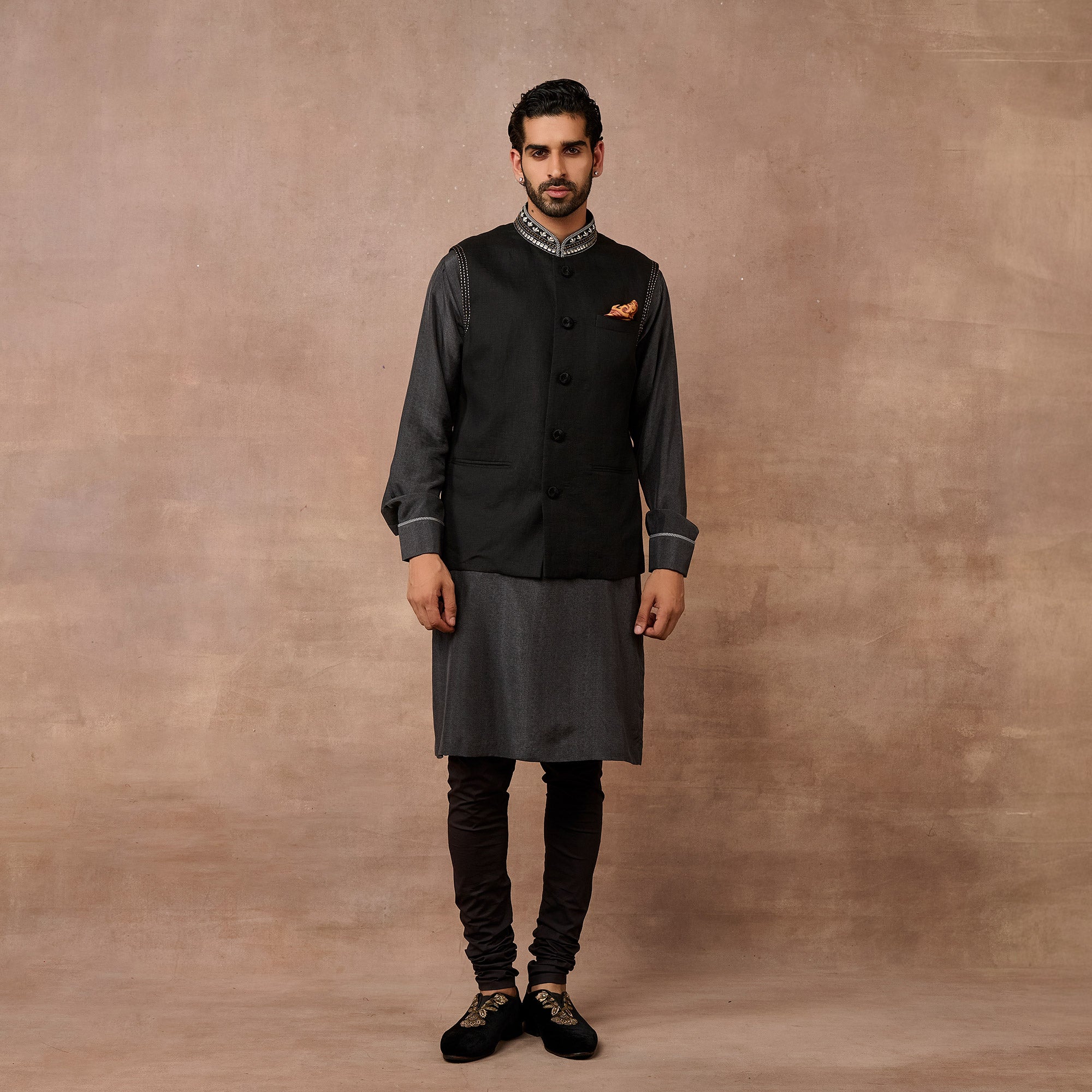 Cool Black Nehru Jacket | EAST