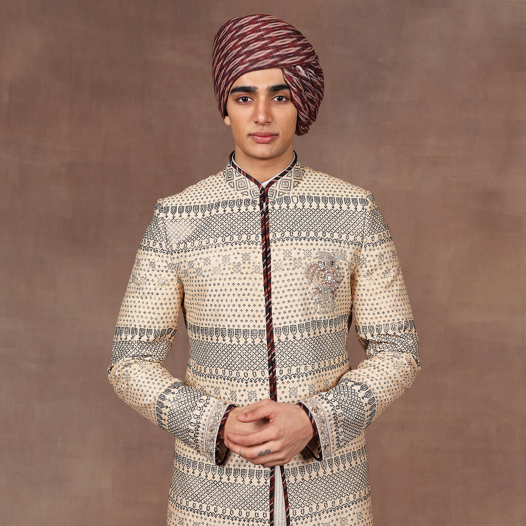 Crème Ivory Sherwani Set | EAST