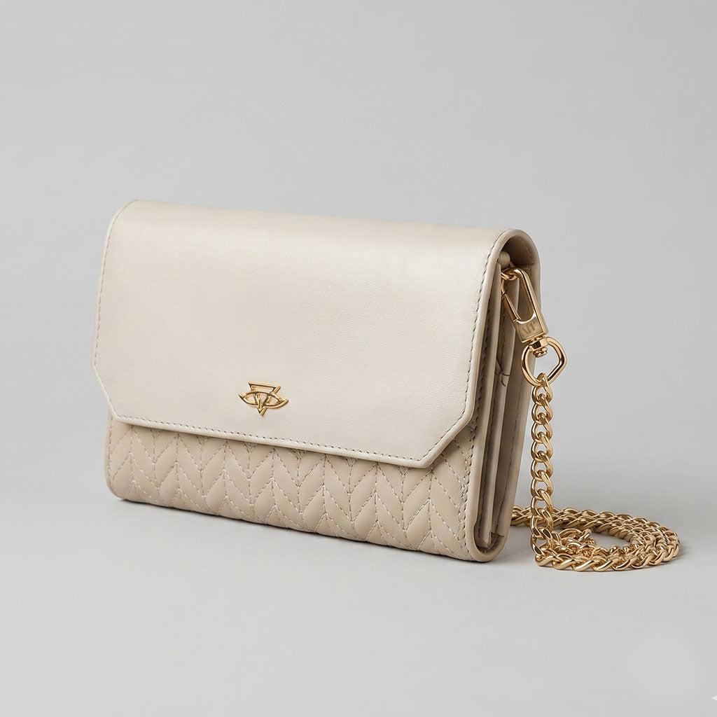 Crème Ivory Trifold Wallet