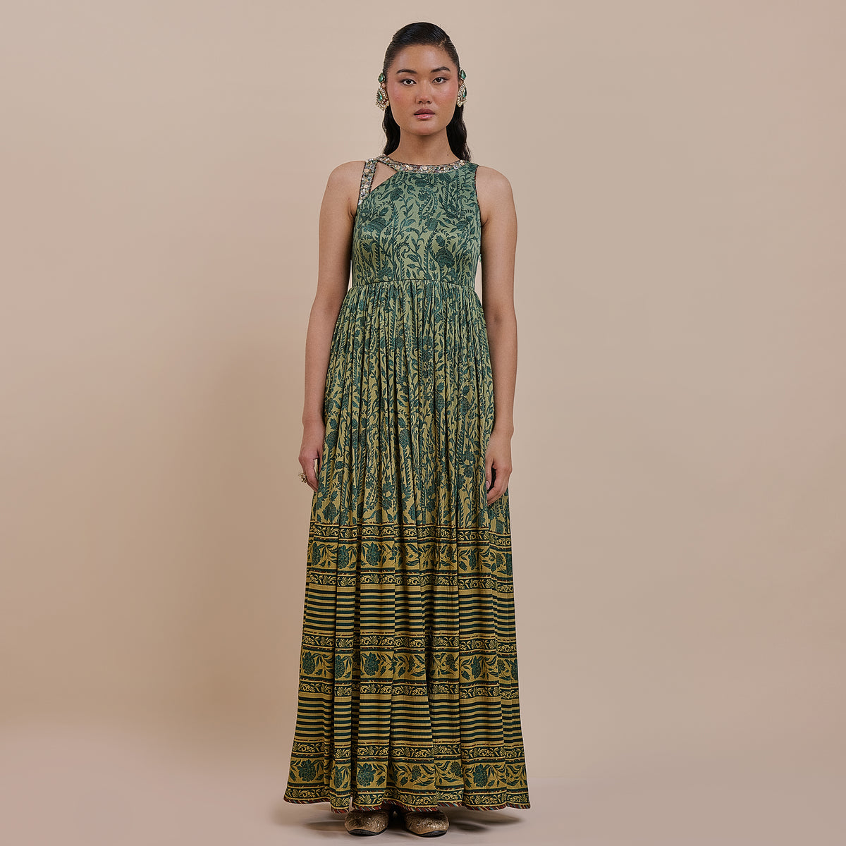 green ombre maxi dress Emerald SIZE: XL