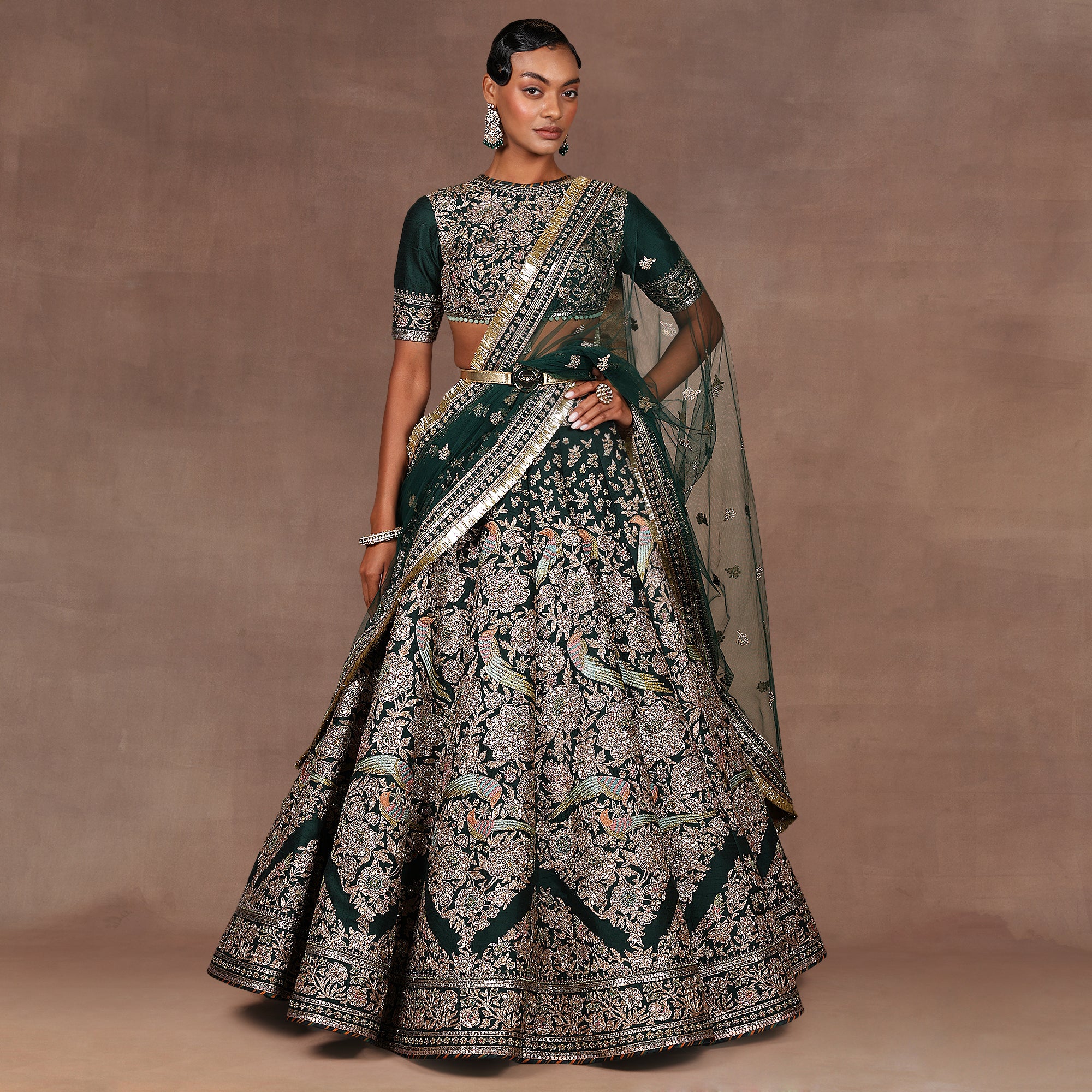 Emerald Lehenga Set | EAST
