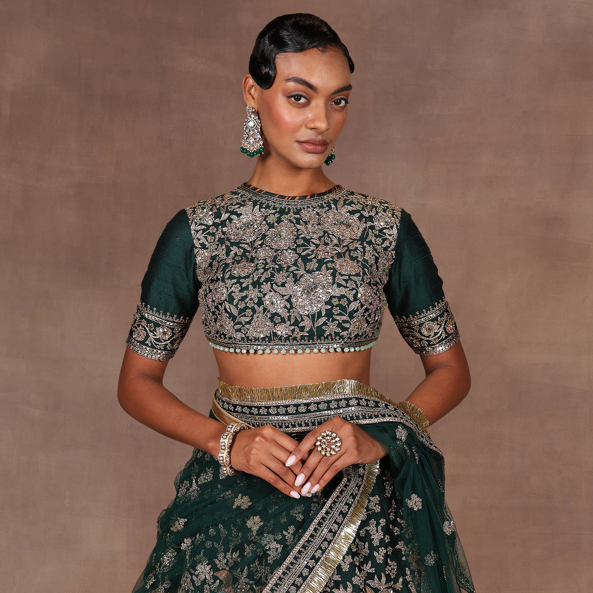 Emerald Lehenga Set | EAST