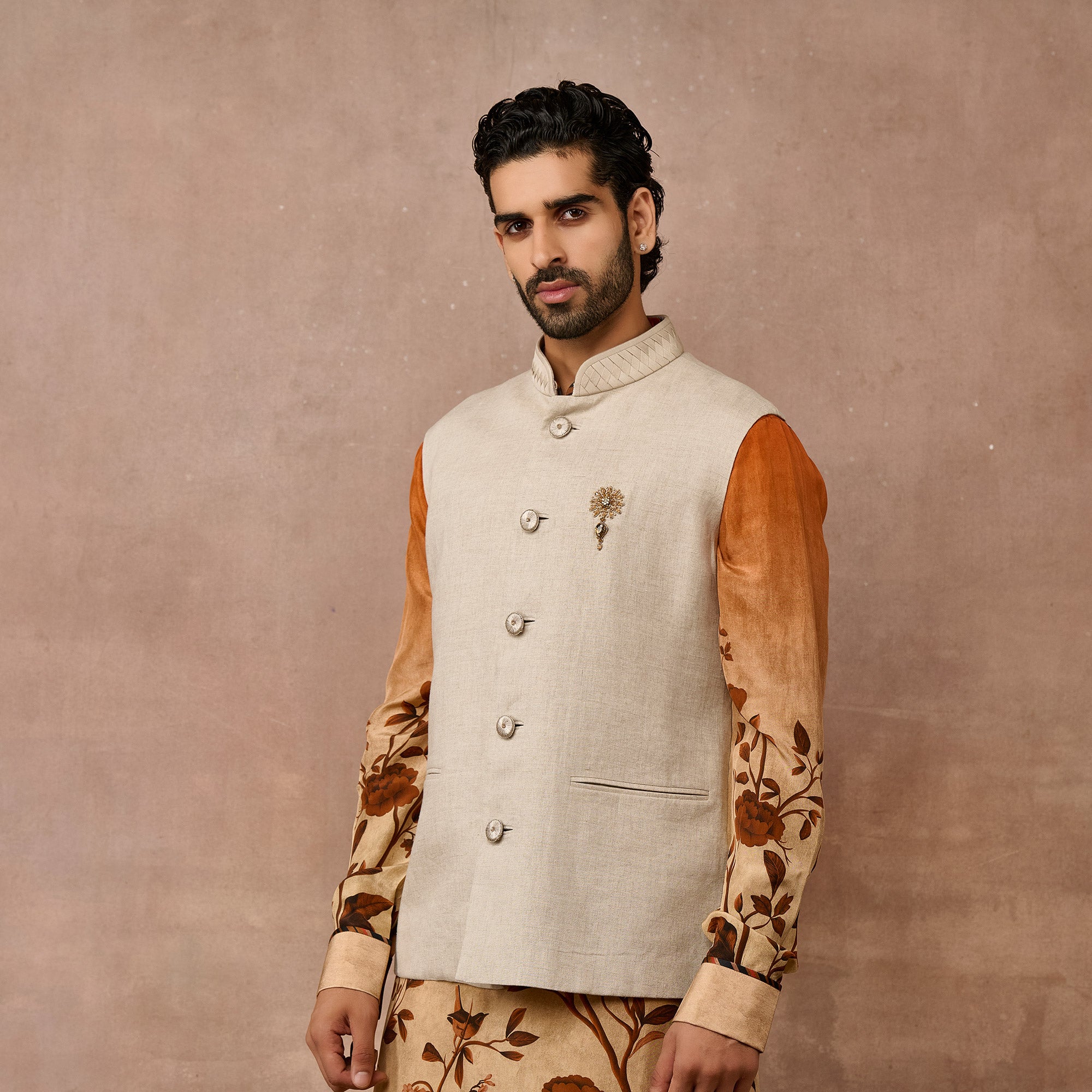 Frost Ivory Nehru Jacket | EAST