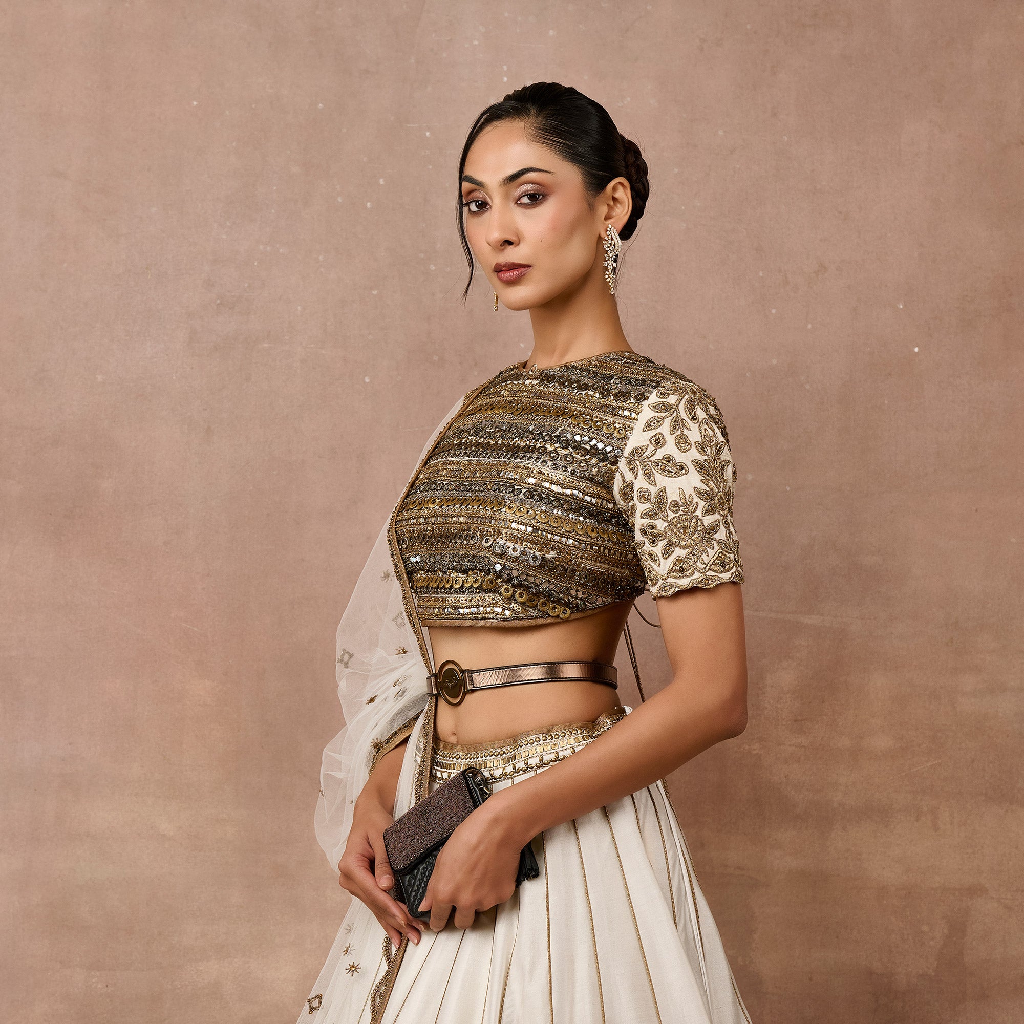 Ivory - Gold Skirt Set | EAST