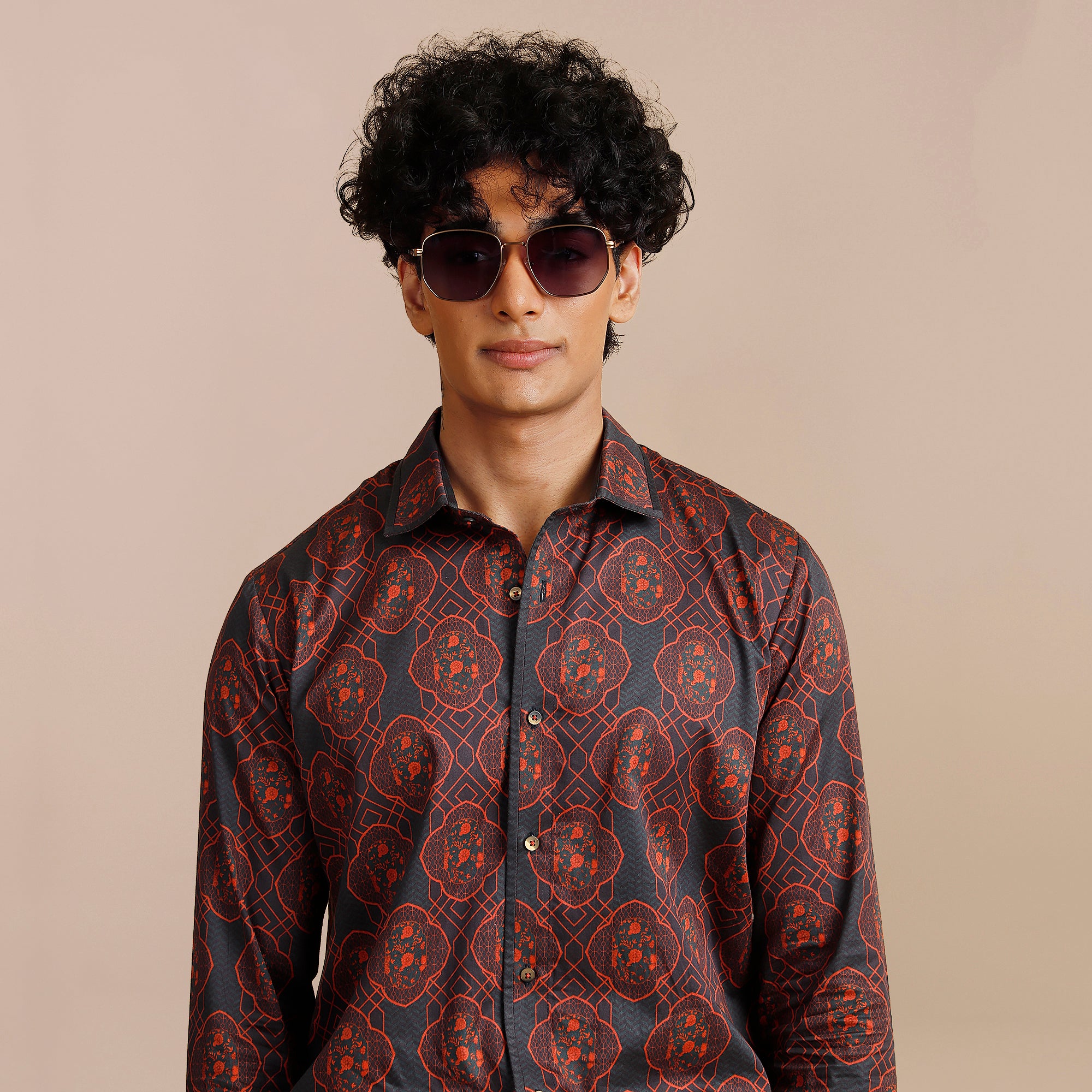 Midnight Blue - Burgundy Shirt | SATT